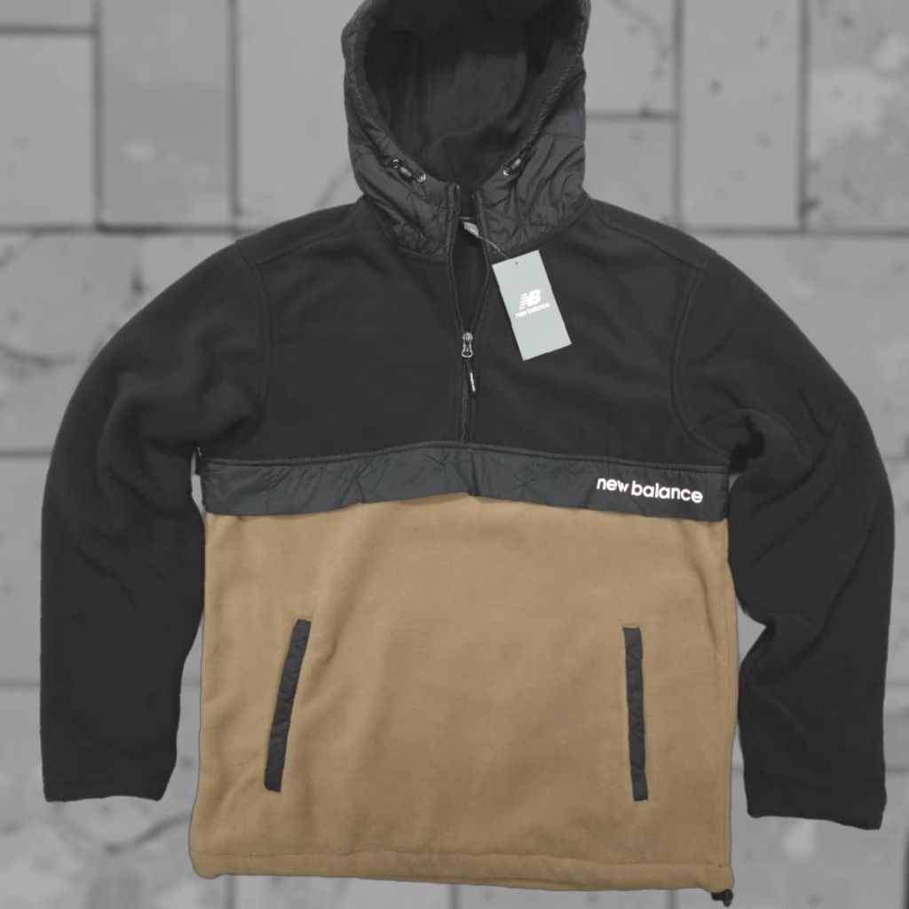 New Balance New Balance Hoodie 1/2 Zip Pullover Men's Relaxed Fit Size S Fleece Colorblock Jacket Hooded Zip Retro Winter Casual Men’s Size US S / EU 44-46 / 1 - 1 Thumbnail