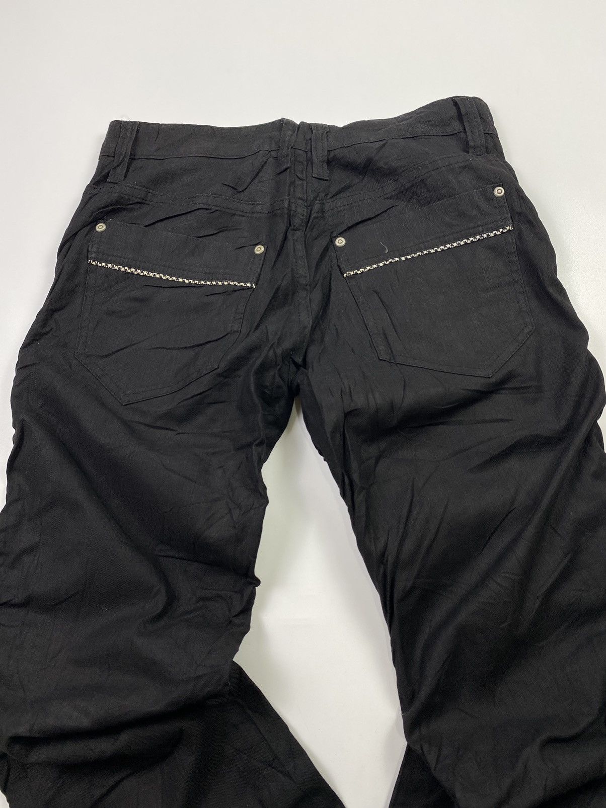 If Six Was Nine × Japanese Brand × Le Grande Bleu (L.G.B.) japanese brand bike star curve black pant Size US 31 - 8 Thumbnail