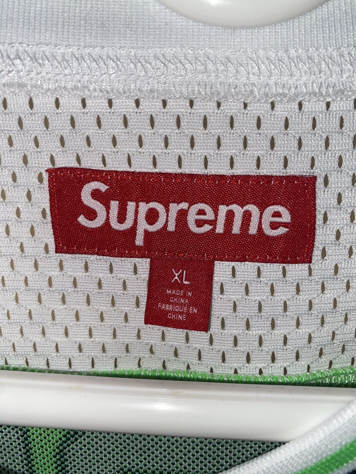 Supreme Supreme Jacquard Rib Football Jersey White Size US XL / EU 56 / 4 - 6 Thumbnail