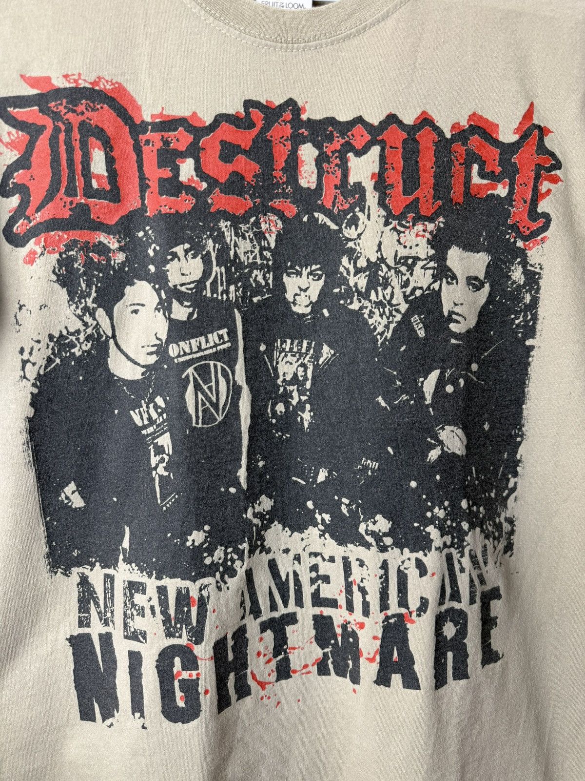 Band Tees Vintage 2000s Destruct New American Nightmare T Shirt Size US S / EU 44-46 / 1 - 2 Thumbnail