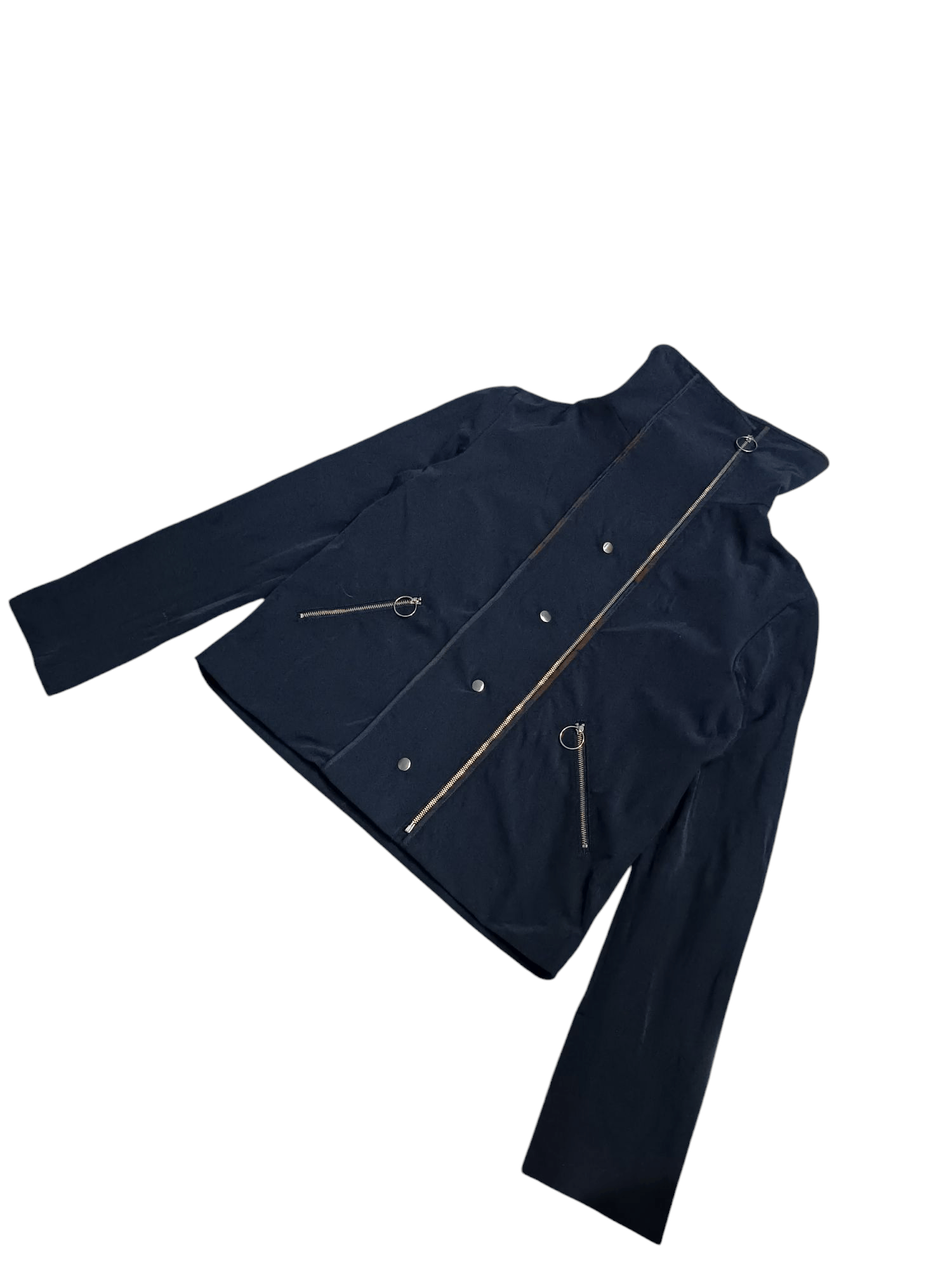 Japanese Brand Planet Remix Co.JP Crop Zip Up Turtleneck Size S / US 4 / IT 40 - 3 Thumbnail