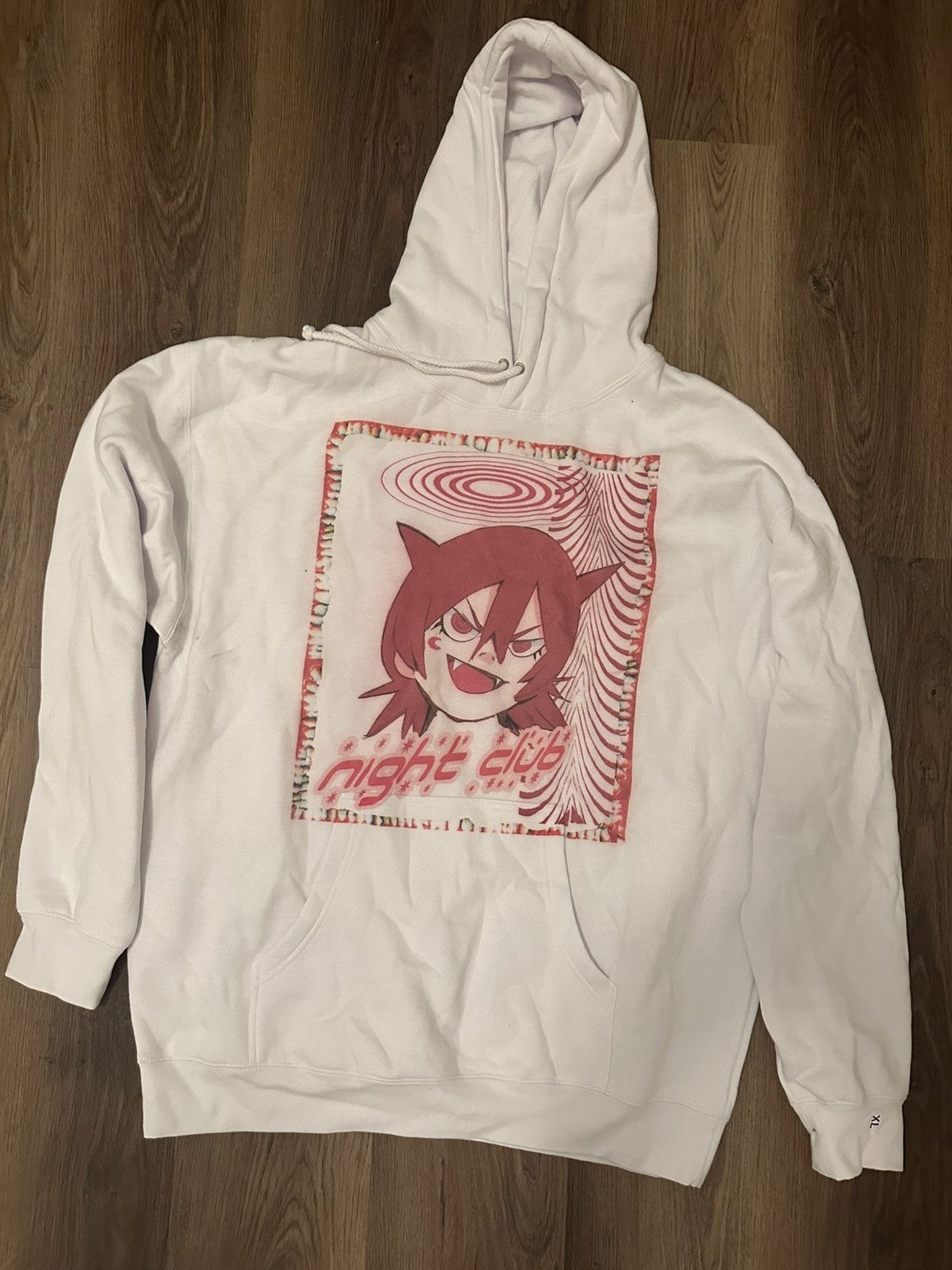 Japanese Brand Jun Inagawa 1 of 1 Night Club LA Popup Spraypaint Hoodie Size US XL / EU 56 / 4 - 2 Thumbnail