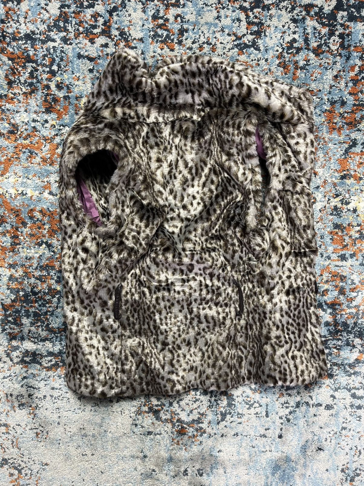 Japanese Brand × Miss Sixty Vintage y2k Miss Sixty faux fur vest cheetah print oversized Size S / US 4 / IT 40 - 2 Thumbnail