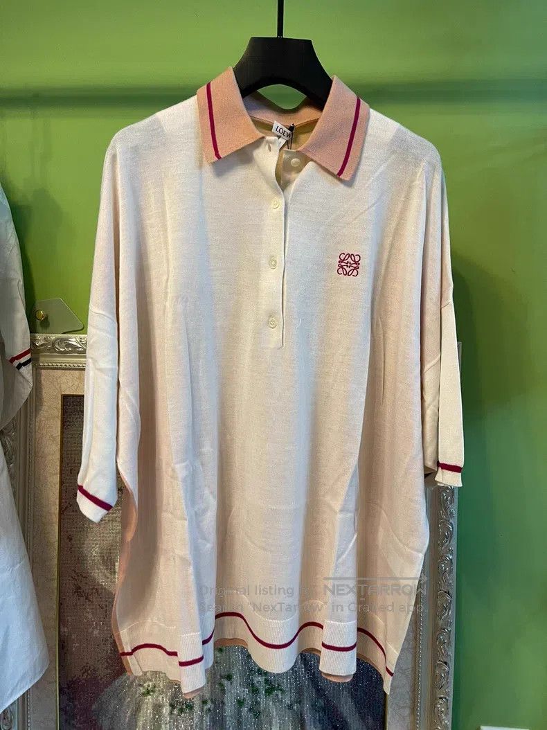 Loewe Loewe Cashmere Knit Polo Short-sleeve T-shirt Size M / US 6-8 / IT 42-44 - 1 Thumbnail