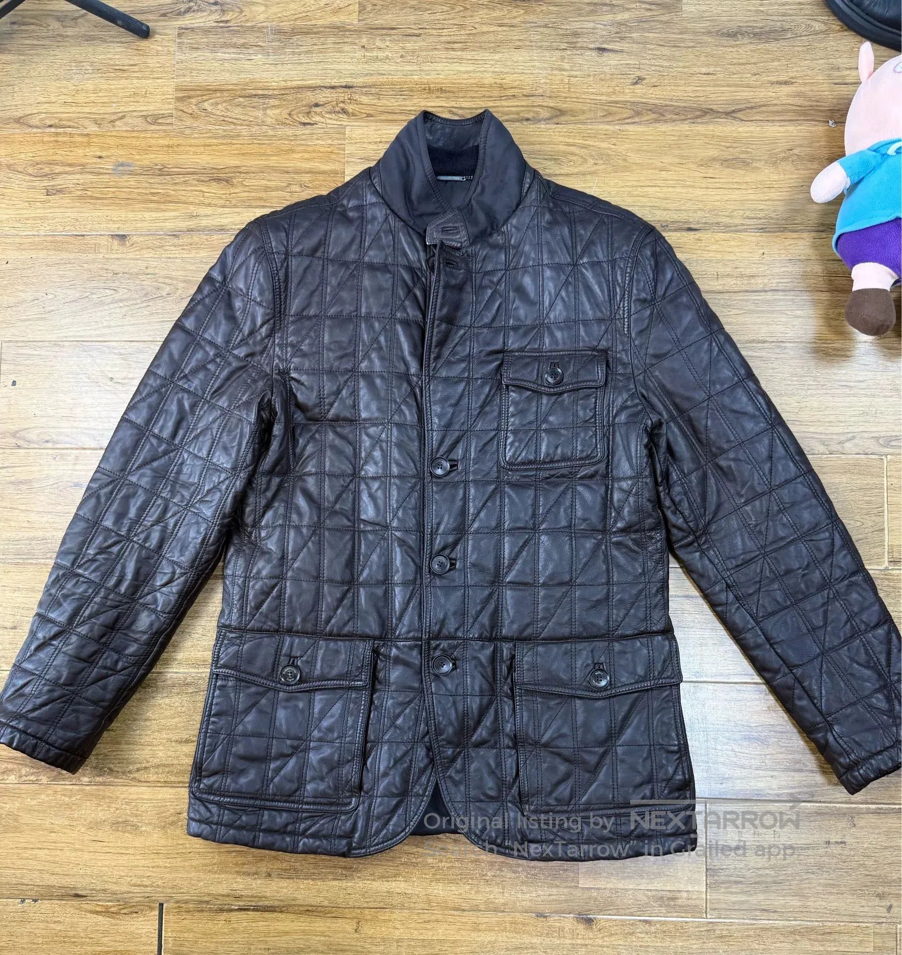 Ermenegildo Zegna Zegna Men's Leather Jacket Size 50. Size US M / EU 48-50 / 2 - 1 Thumbnail