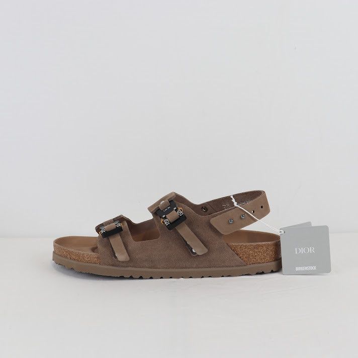 Birkenstock × Dior o1rshd1 M-Milano Slipper Sandal in Brown Size US 14 / EU 47 - 6 Thumbnail