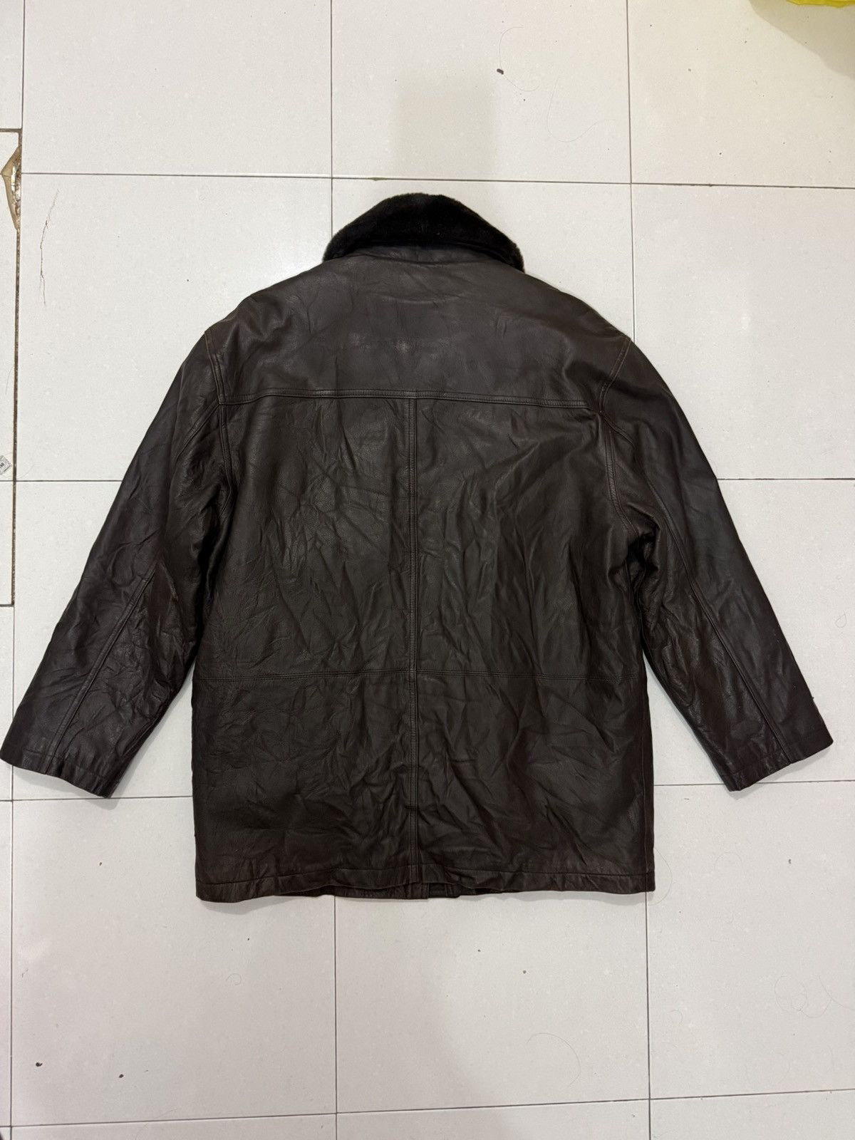 Yves Saint Laurent VTG YSL Leather Jacket Size US L / EU 52-54 / 3 - 15 Thumbnail