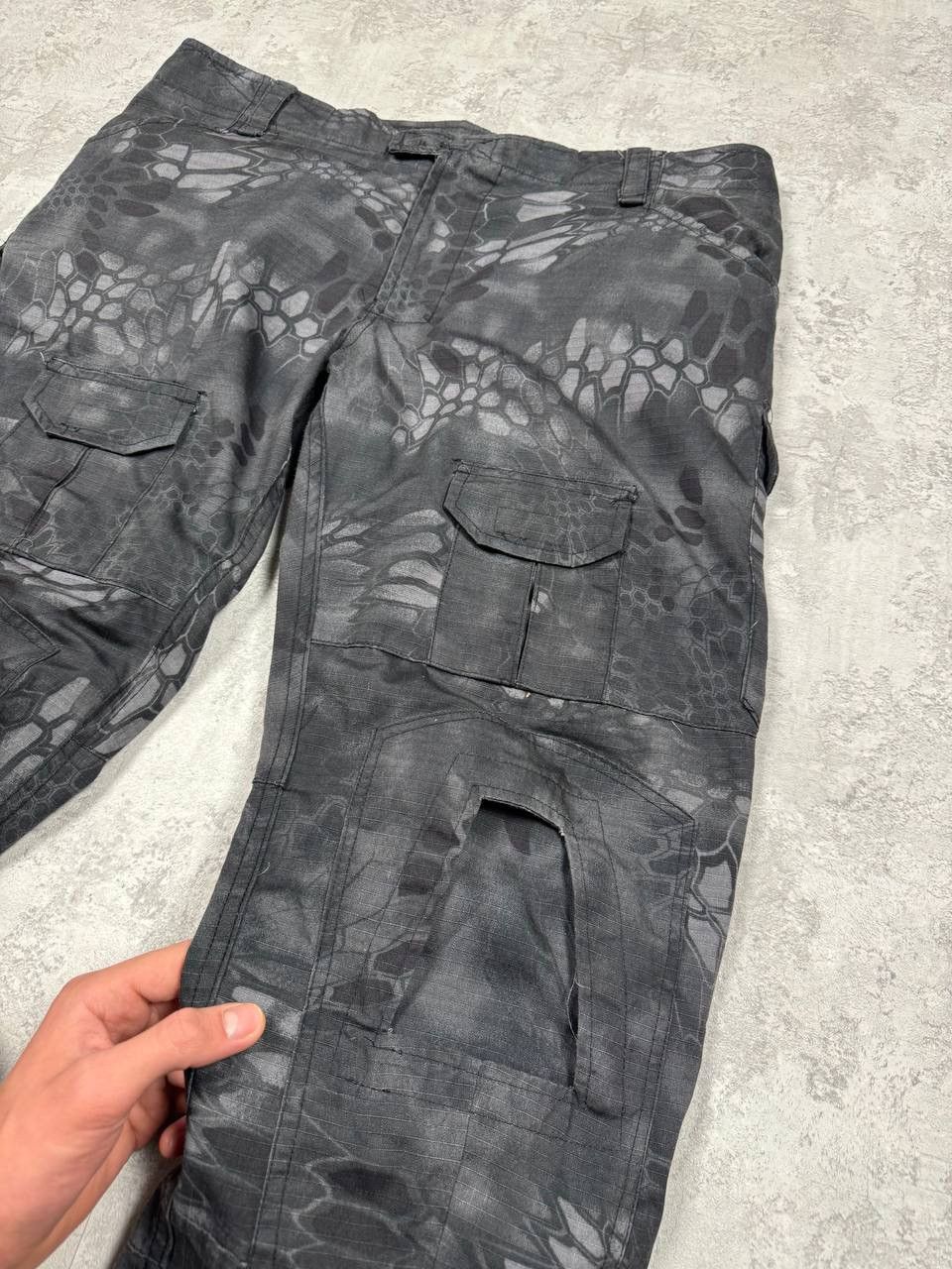 Japanese Brand Emerson Gray Camo Multipocket Tactical Pants Size 36 Size US 36 / EU 52 - 8 Thumbnail