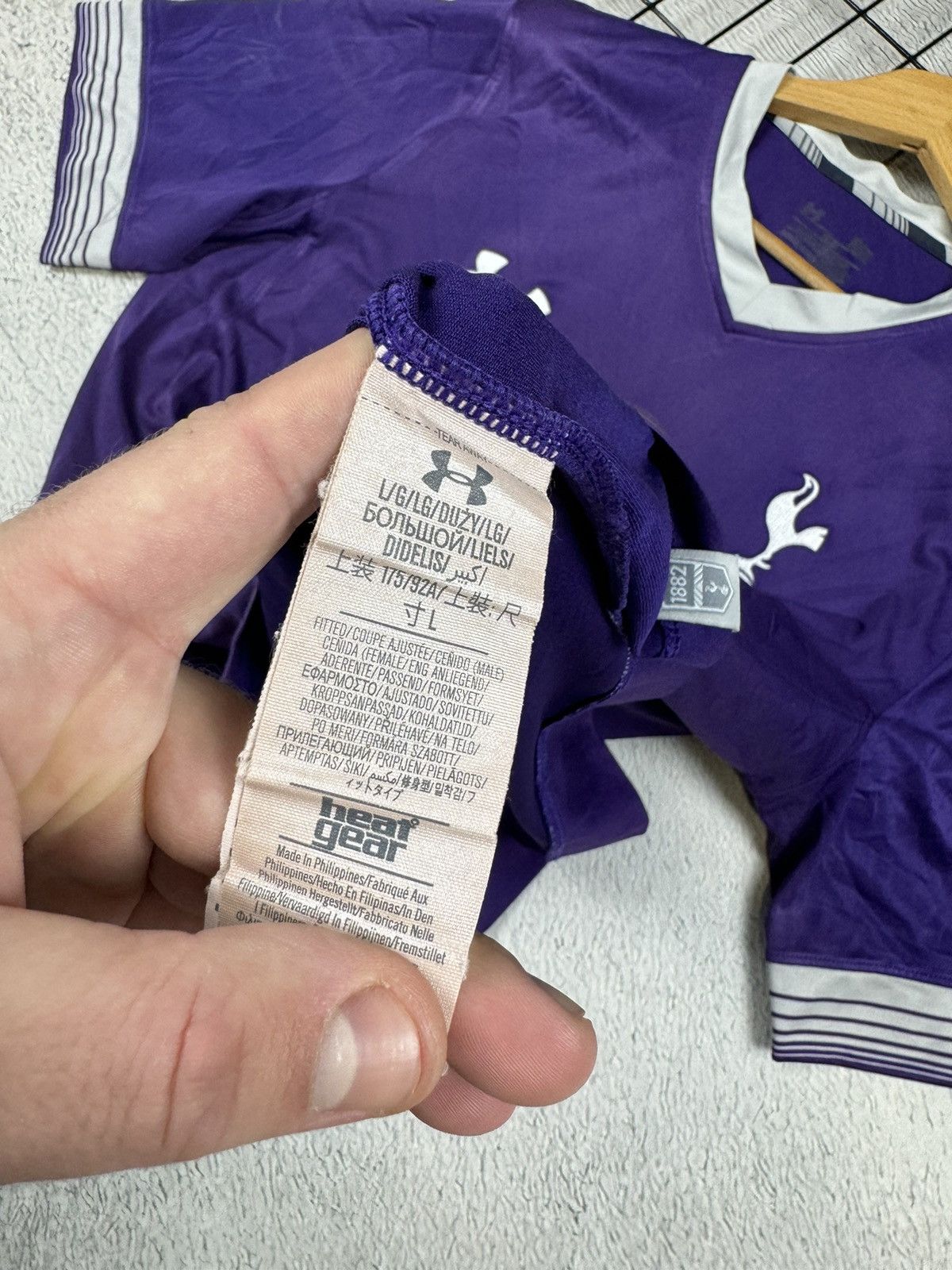 Under Armour × Vintage Vintage Tottenham 2015/16 Third Under Armour Jersey Blokcore Size US L / EU 52-54 / 3 - 8 Thumbnail