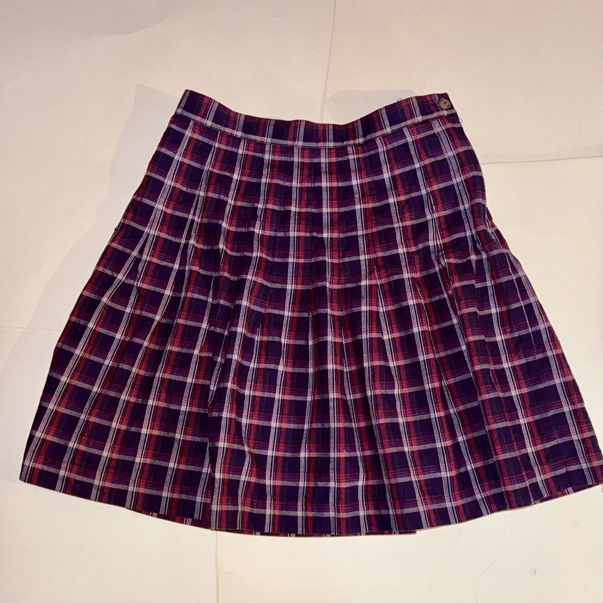 Other Vintage 80s Palmetto’s Plaid Pleated Mini Skirt Size 25" / US 0 / IT 36 - 2 Thumbnail