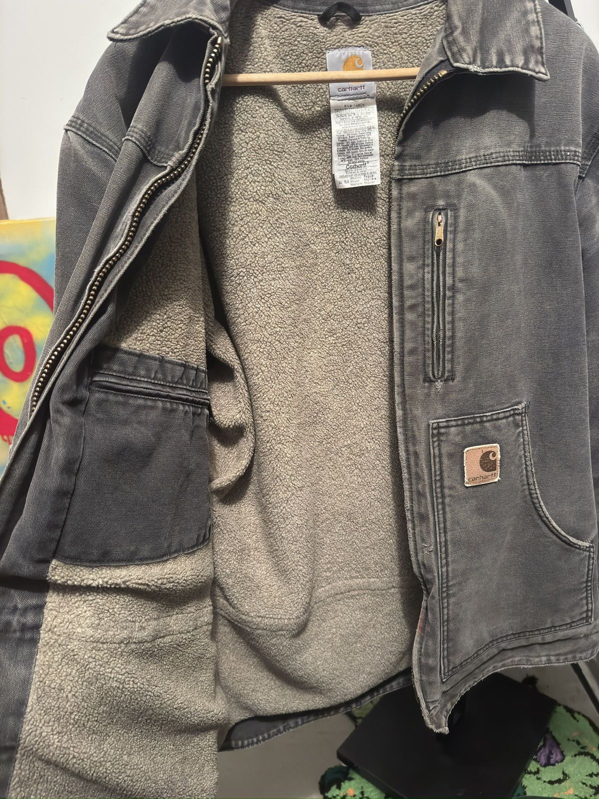 Carhartt Carhartt Vintage Distressed Sherpa Lined Work Jacket Size US M / EU 48-50 / 2 - 12 Thumbnail