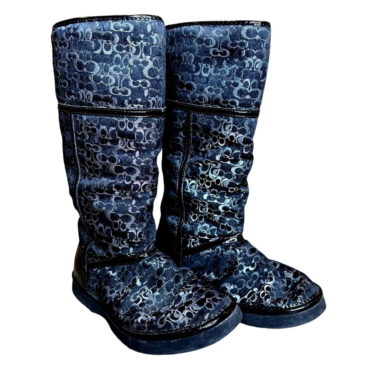 Coach Coach Signature Nikole Womens Sz 7B Roll Down Winter boots Size US 7 / IT 37 - 1 Thumbnail
