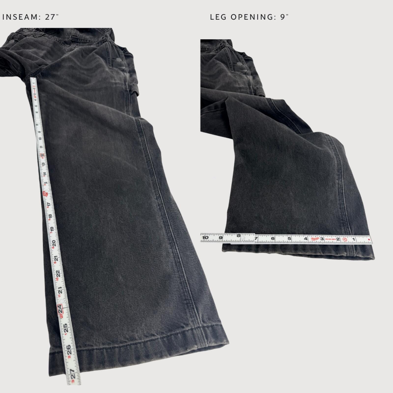 Other Boyish Kenny Denim Overalls Washed Black XS Size 26" / US 2 / IT 38 - 9 Thumbnail