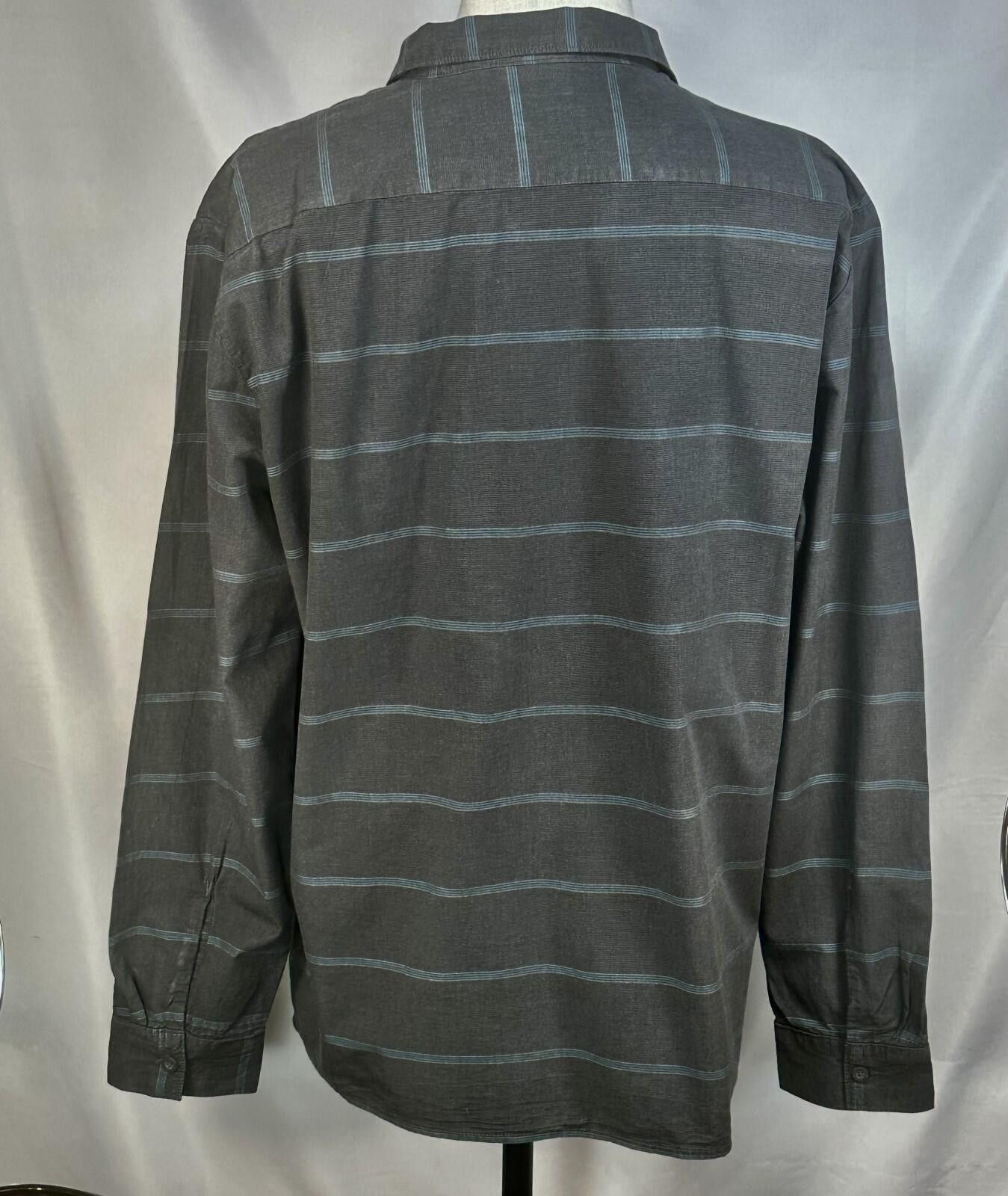 Polo Ralph Lauren Vans Blue Stripe Pocketed Long Sleeve Button Up Black Men XL Size US XL / EU 56 / 4 - 2 Thumbnail