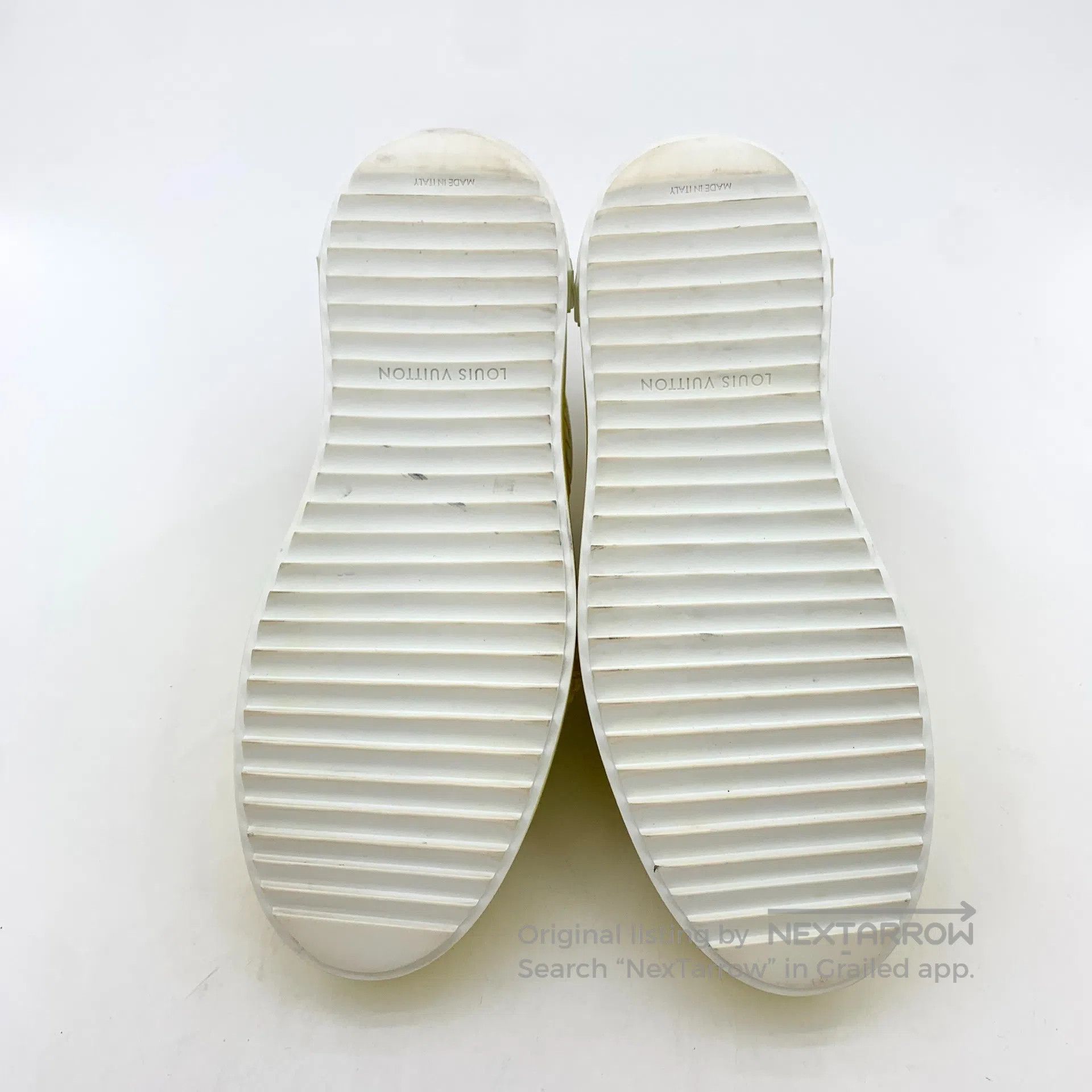 Louis Vuitton Louis Vuitton Yellow logo monogram print laced casual flat Size US 5 / EU 37 - 5 Thumbnail