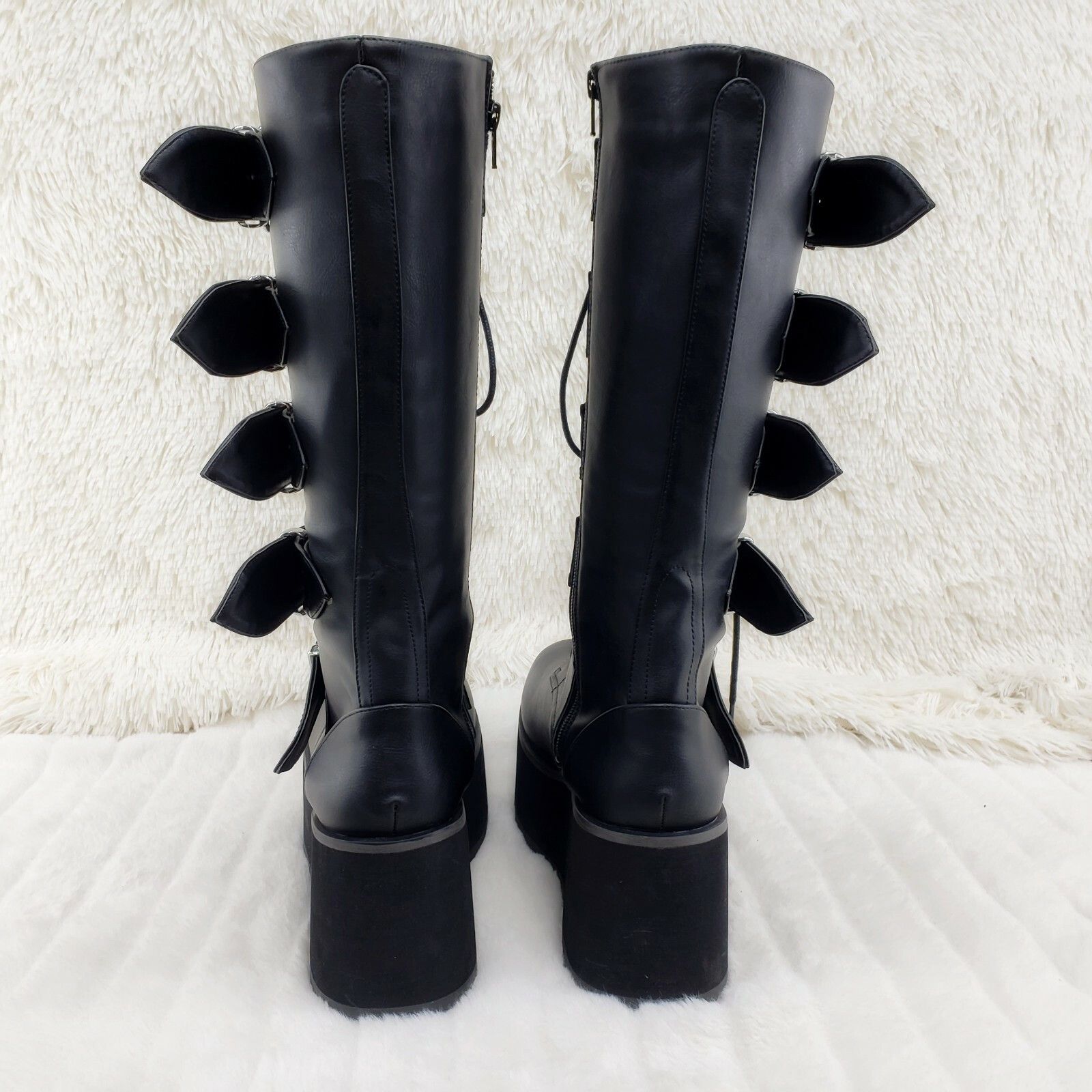 Demonia Cult DEMONIA Trashville 518 Multi Strap Goth Punk Rock 3.25" Plat Size US 8 / EU 41 - 5 Thumbnail
