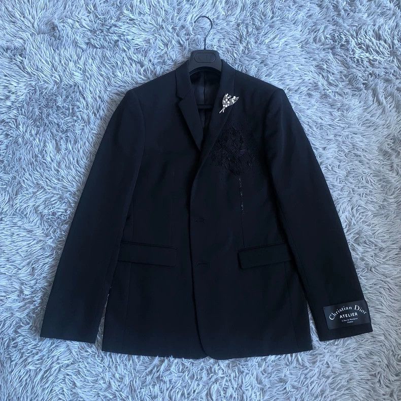 Dior 18ss beaded embroidered cuff slogan suit 2501-Nextarro