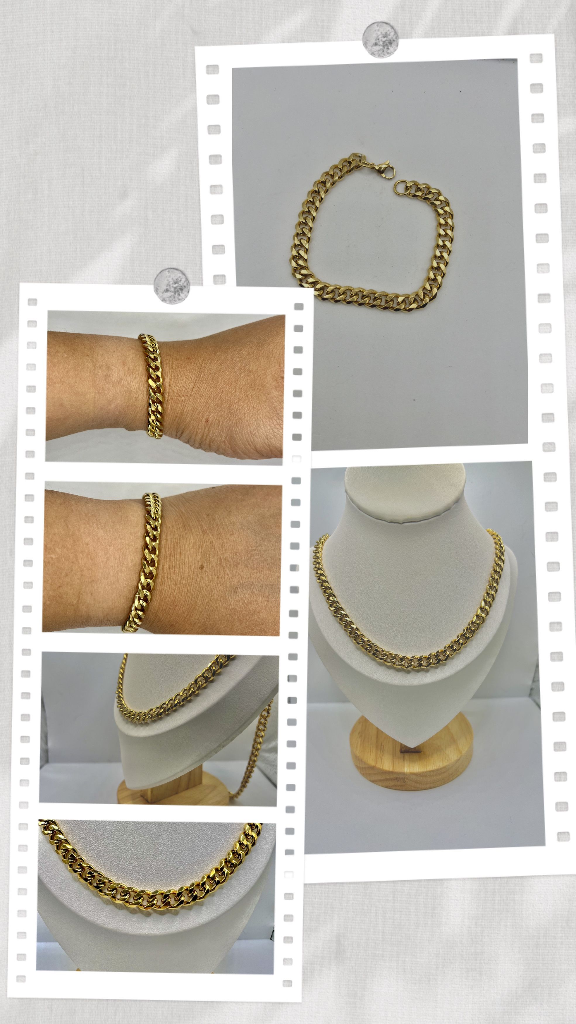 Jewelry Cuban Gold Chain Jewelry Bundle Size ONE SIZE - 1 Thumbnail