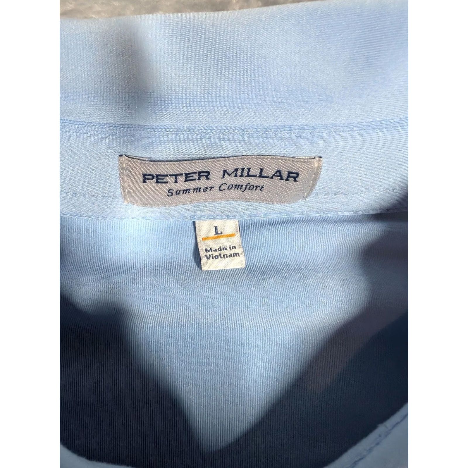 Peter Millar Peter Millar Polo Shirt Mens L Blue Summer Comfort Golf Stretch Logo Size US L / EU 52-54 / 3 - 6 Thumbnail