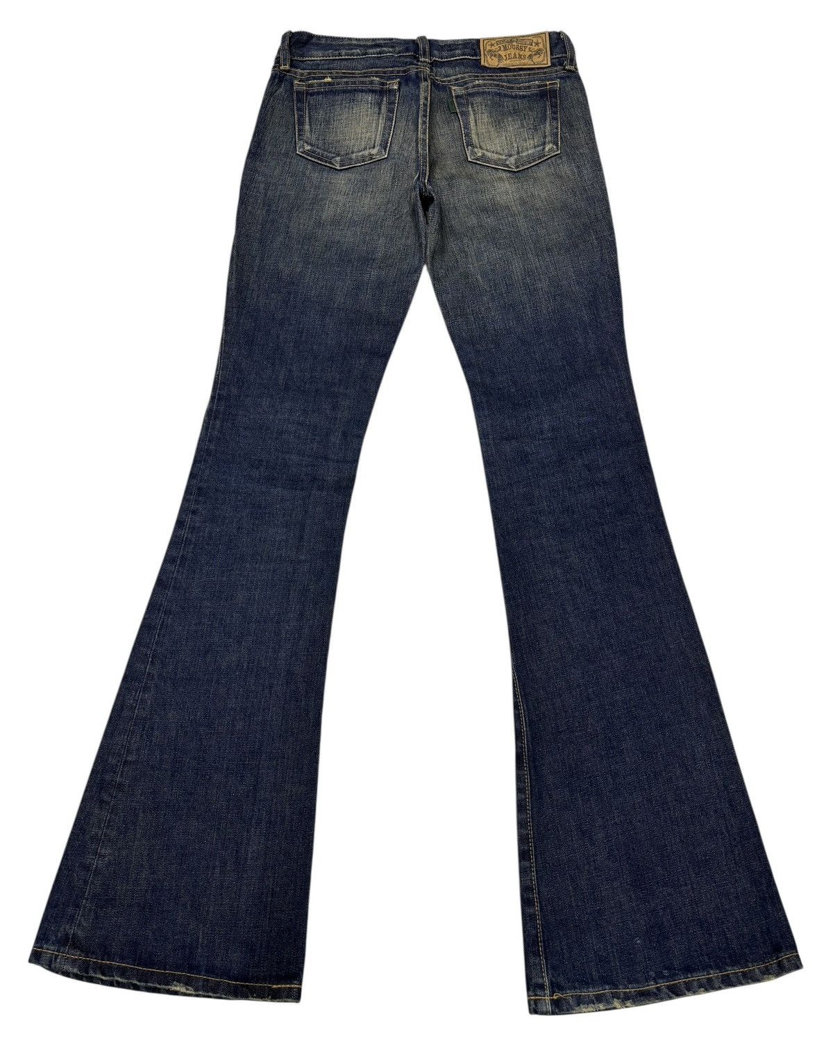 Le Grande Bleu (L.G.B.) MOUSSY JAPAN FLARED JEANS MUD WASH LOW RISE BOOTCUT JEANS Size US 28 / EU 44 - 2 Thumbnail