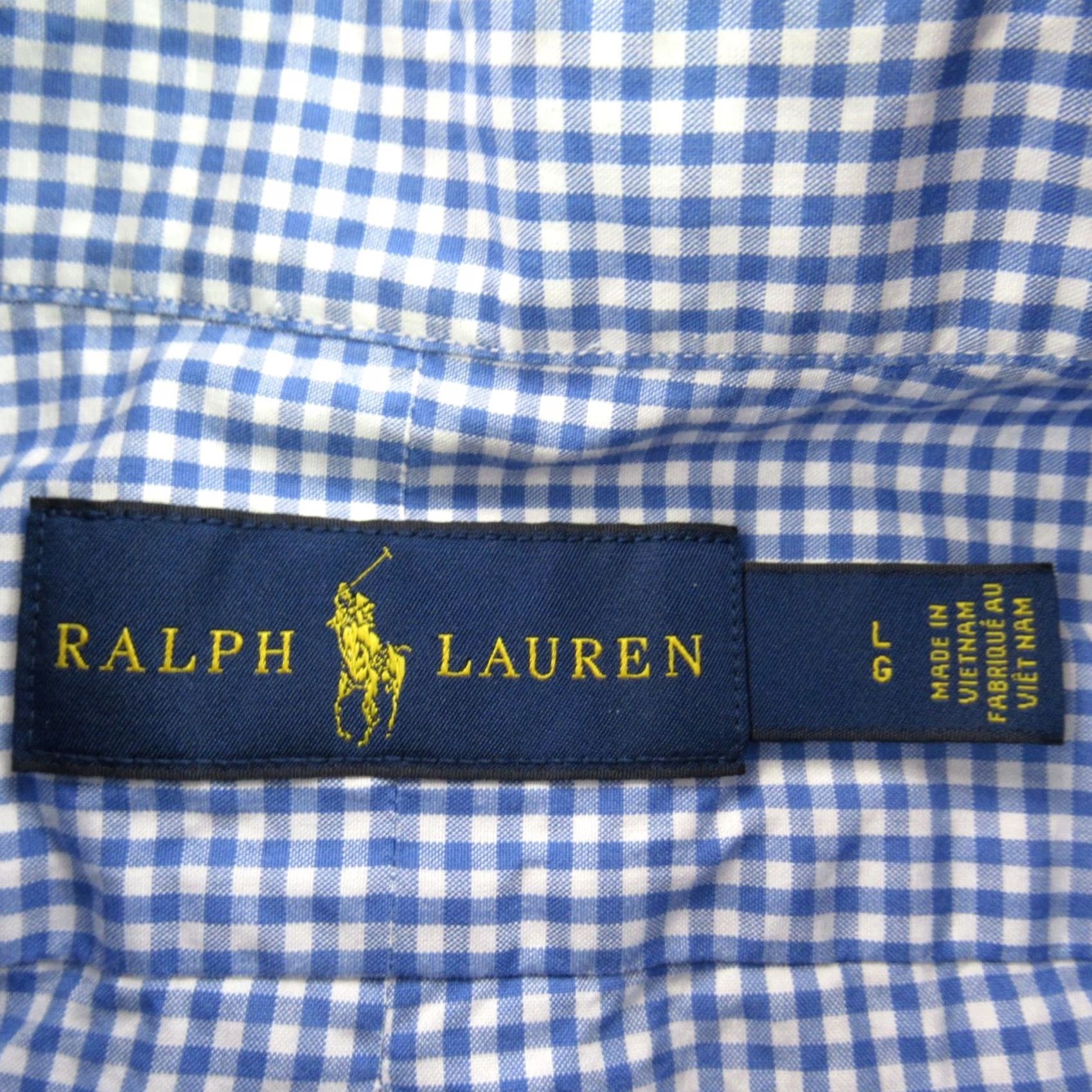 Ralph Lauren Ralph Lauren Shirt Mens L Blue Long Sleeve Casual Checks Button Front Size US L / EU 52-54 / 3 - 4 Thumbnail
