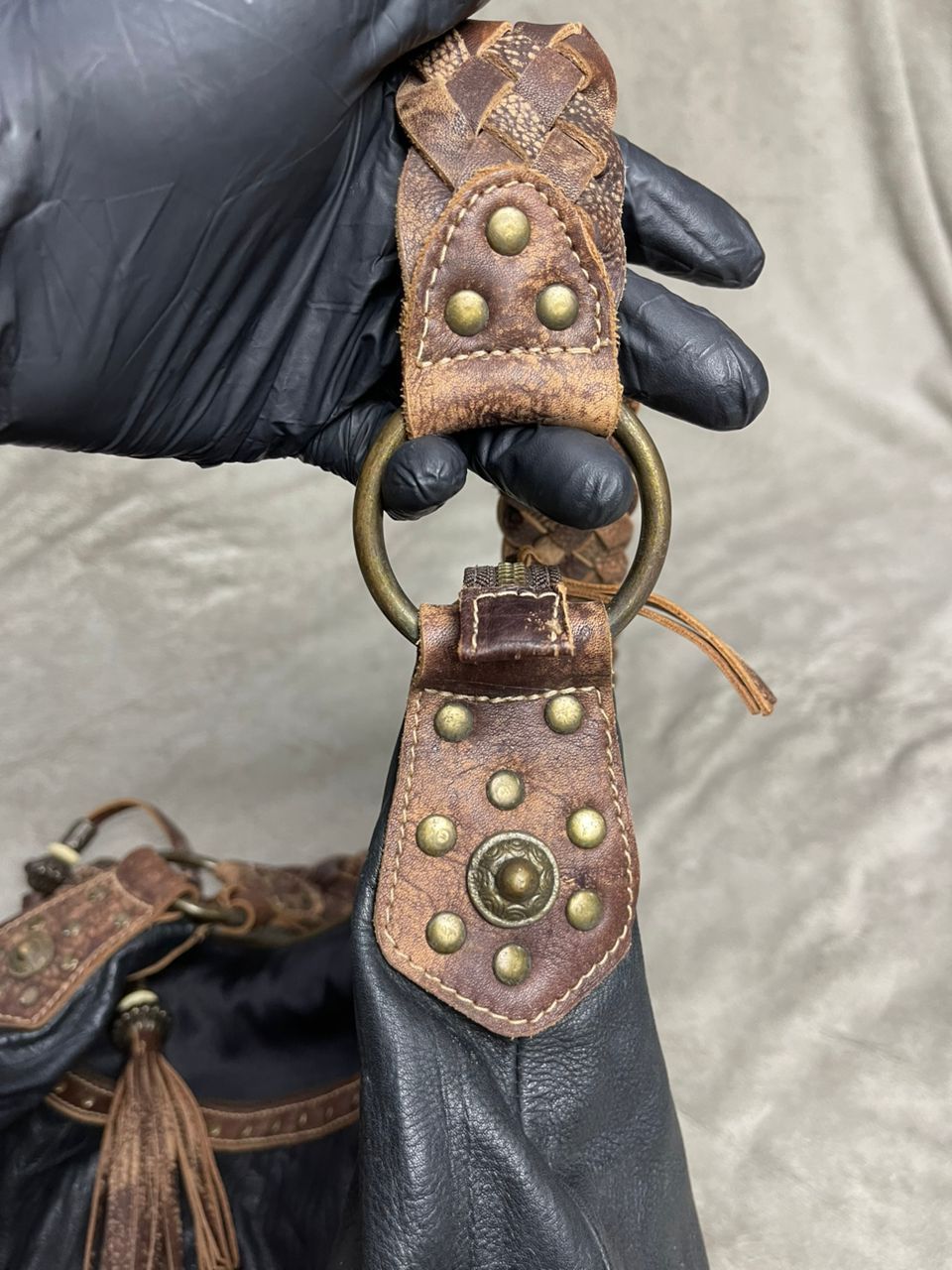 14th Addiction Vintage Handmade Leather Shoulder Bags Size ONE SIZE - 8 Thumbnail
