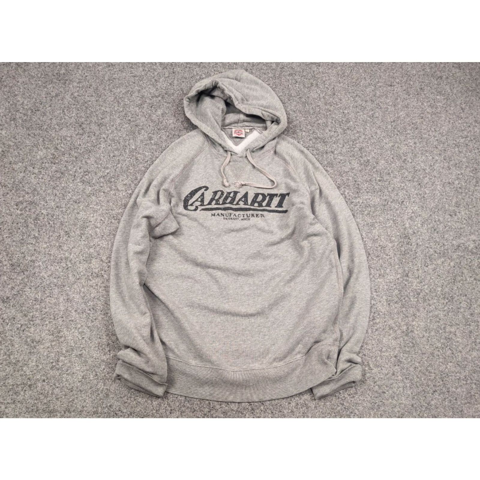 Carhartt Carhartt Union Made Gray Detroit Logo Hoodie Main Selling Point Logo Hoodie Men's S Gray Vintage No N/A Size US S / EU 44-46 / 1 - 3 Thumbnail