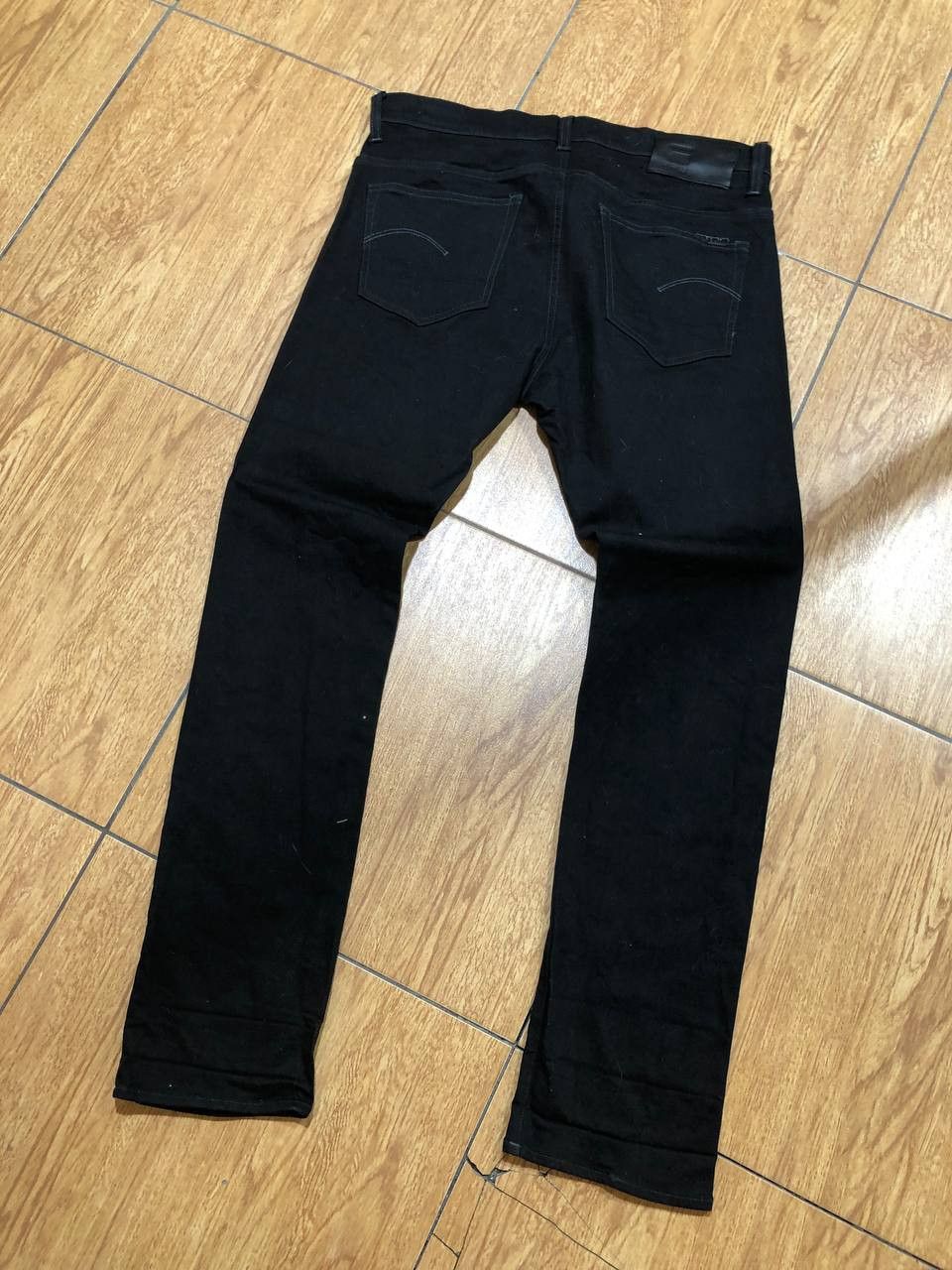 G-Star G-Star 3301 Slim Men's Jeans Stretch Button Fly Denim Black Size US 38 / EU 54 - 14 Thumbnail