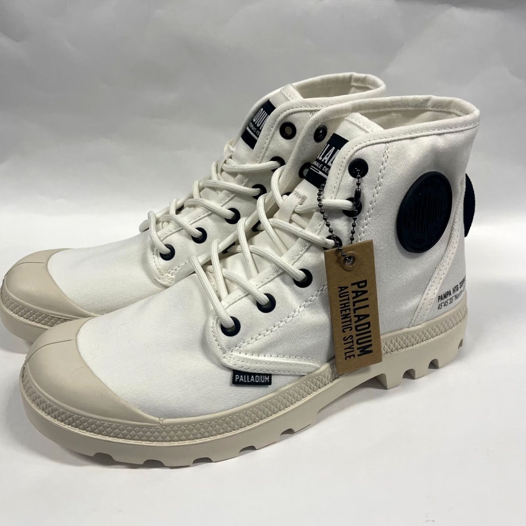 Palladium Palladium Boots Womens 6.5 White Pampa HI HTG Supply Combat Canvas Size US 7 / IT 37 - 3 Thumbnail