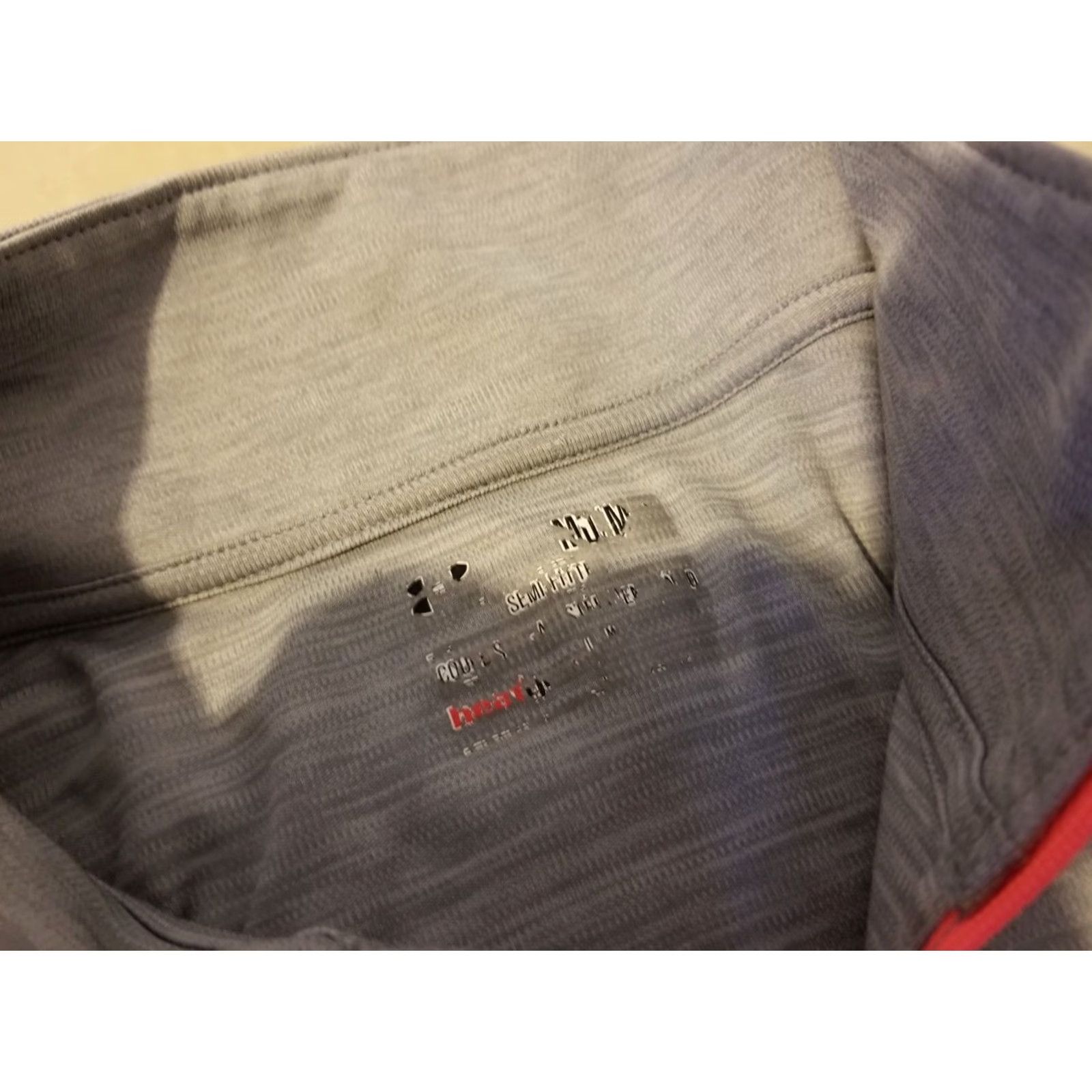Under Armour VINTAGE? No — Under Armour Shirt M Gray 1/4 Zip Athletic Run + Jogging Women’s Shirt Size M / US 6-8 / IT 42-44 - 2 Thumbnail