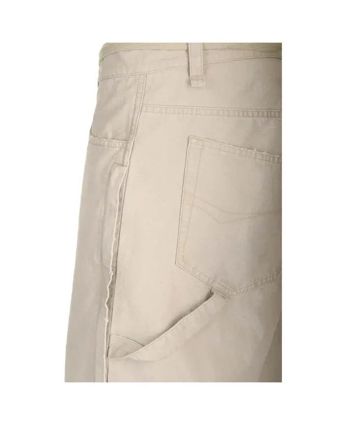Balenciaga o1srvl11e0526 Cropped Skater Pants In Light Beige Size US 30 / EU 46 - 2 Thumbnail