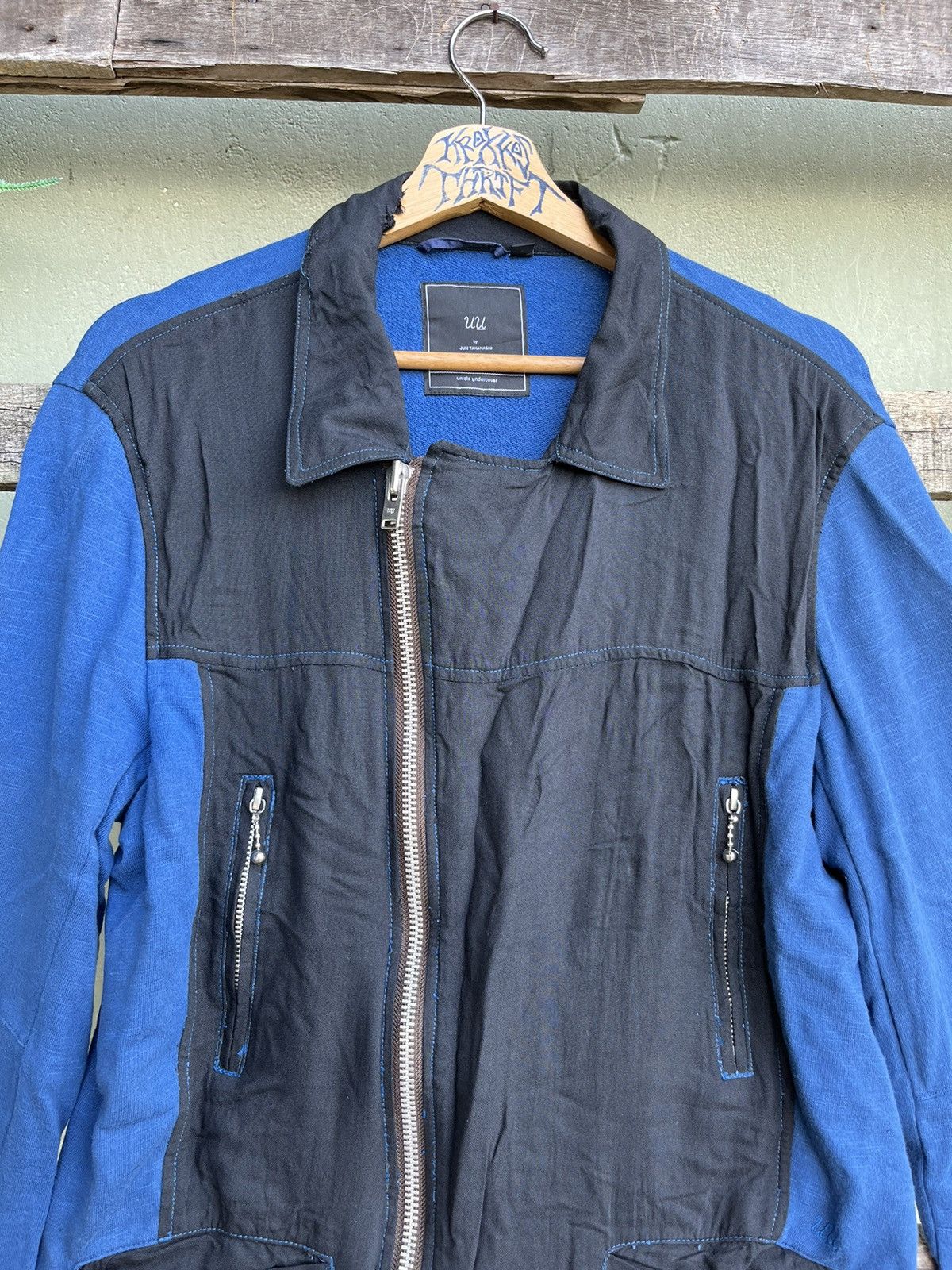 Jun Takahashi × Undercover × Uniqlo ⚡️Undercover Jun Takahashi Uniqlo Punk Jacket 🇯🇵 Size US L / EU 52-54 / 3 - 16 Thumbnail