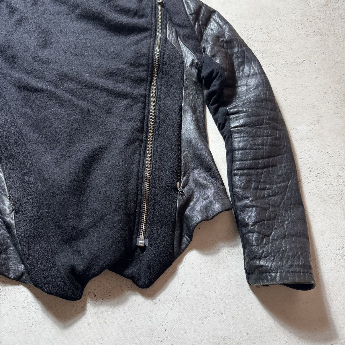 Helmut Lang archive lather jacket helmut lang opium playboy carti style Size L / US 10 / IT 46 - 4 Thumbnail