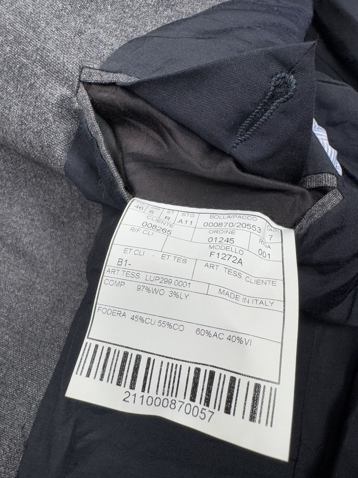 Boglioli Boglioli Dover Grey Wool Coat Blazer Jacket Size 46S - 6 Thumbnail