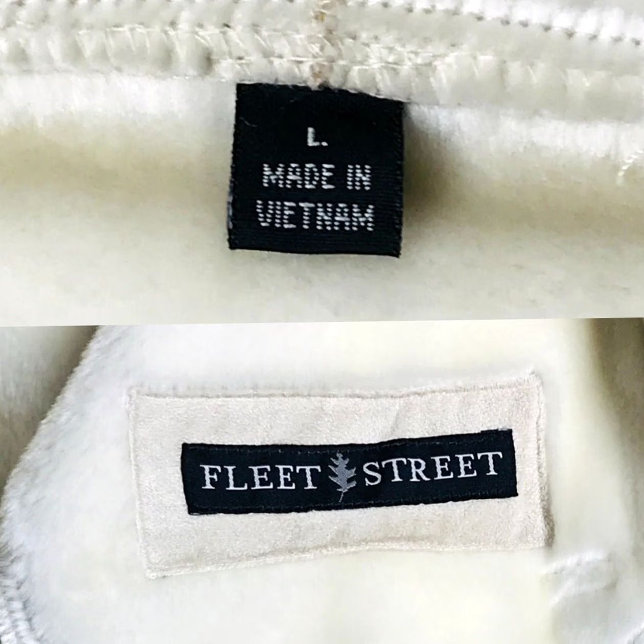 Vintage Fleet Street Faux Fur Suede Women Zip-Up Hooded Fleece Jacket Coat L Size L / US 10 / IT 46 - 4 Thumbnail