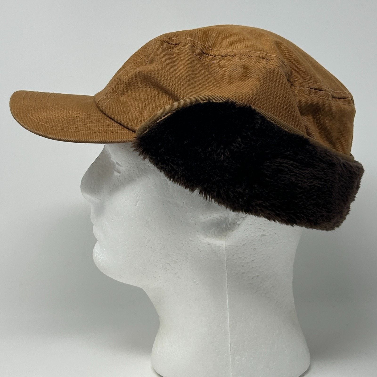 Other Broner Canvas Trapper Hat Baseball Cap Hunter Brown L Large Size ONE SIZE - 11 Thumbnail