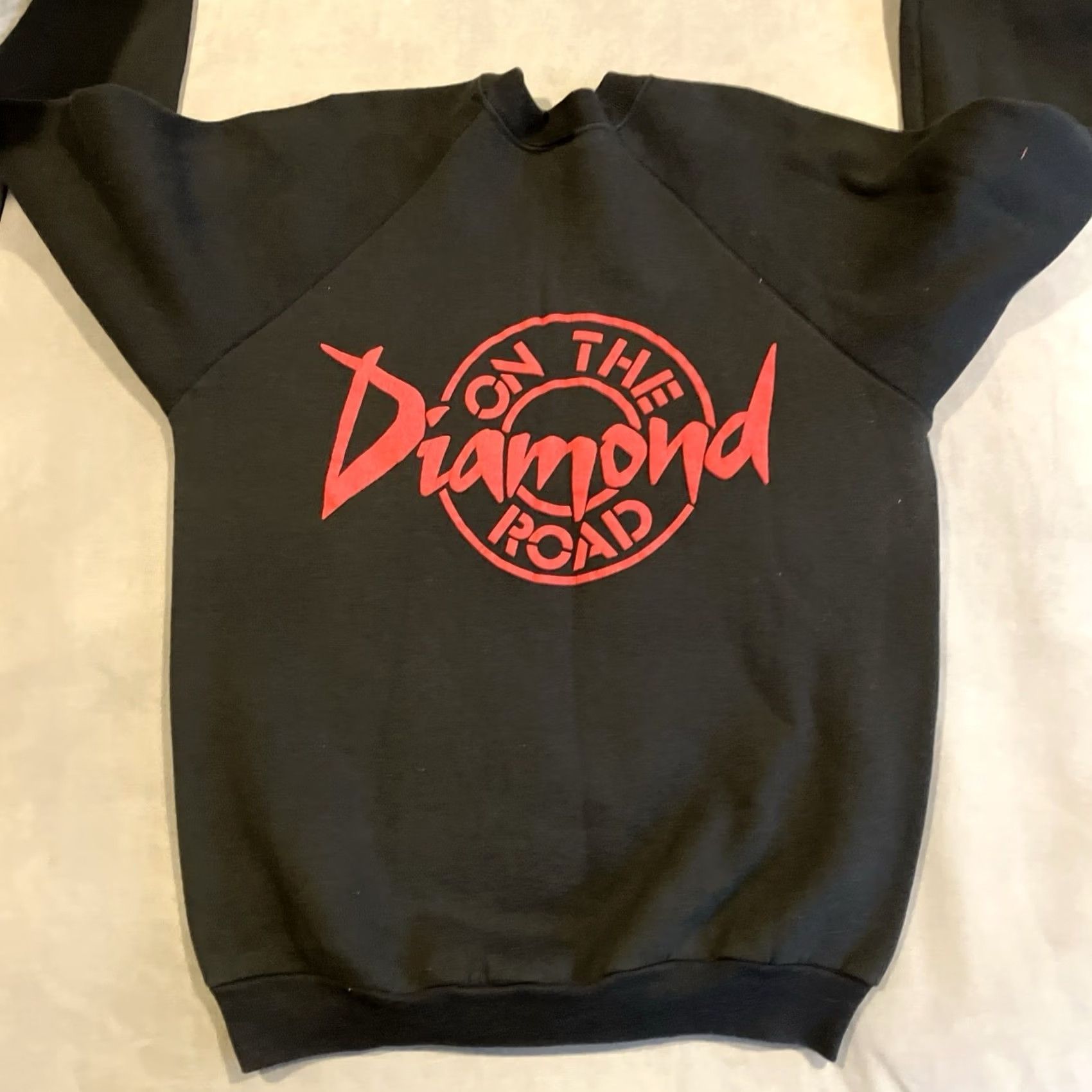 Fruit Of The Loom VINTAGE NEIL DIAMOND ON THE ROAD Tour Crewneck Sweatshirt L Black Mens Large Sweatshirt Size US L / EU 52-54 / 3 - 4 Thumbnail