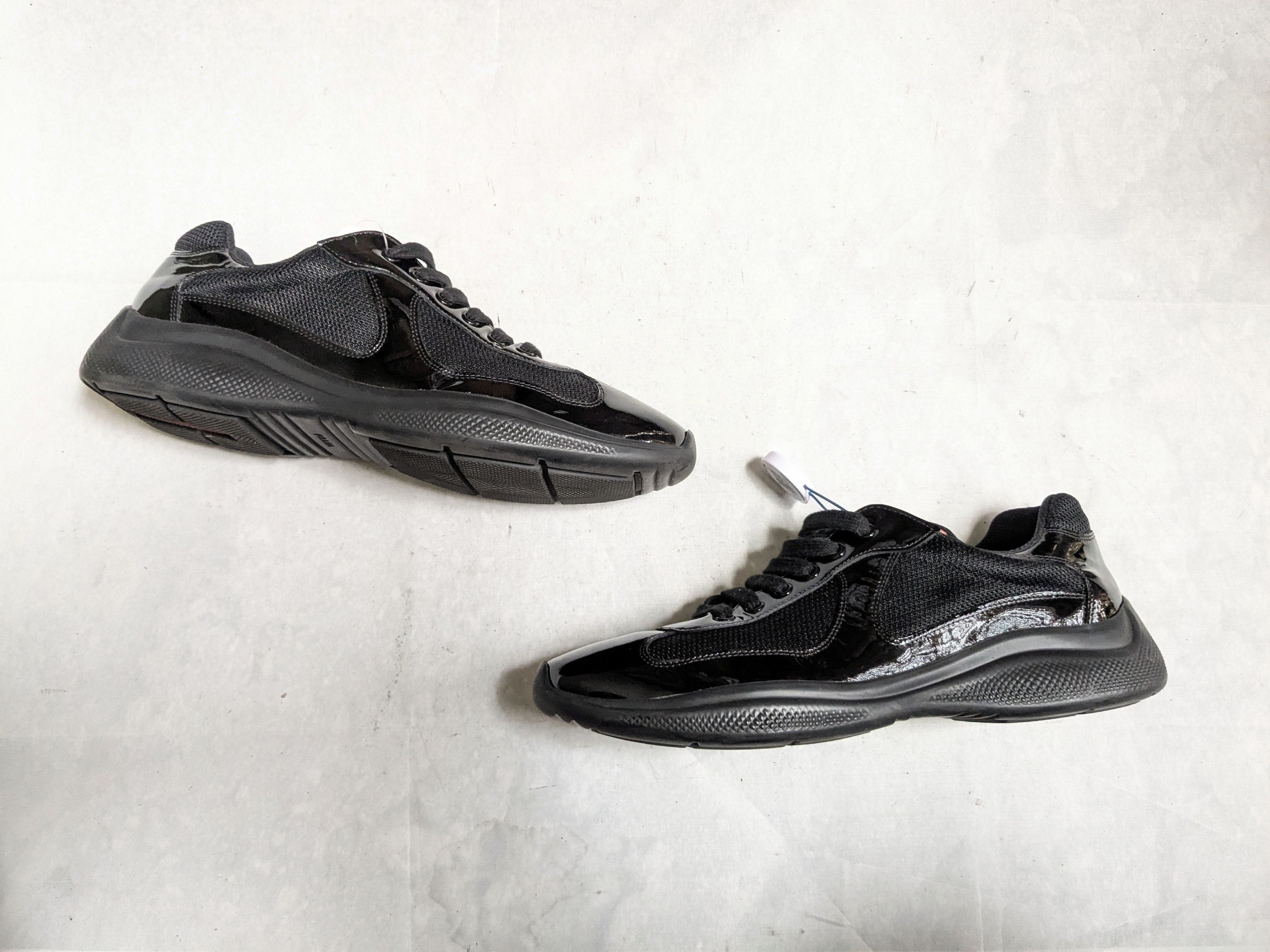 Prada Prada America's Cup Sneakers Black Patent Leather 11 Low Top Size US 11 / EU 44 - 1 Thumbnail