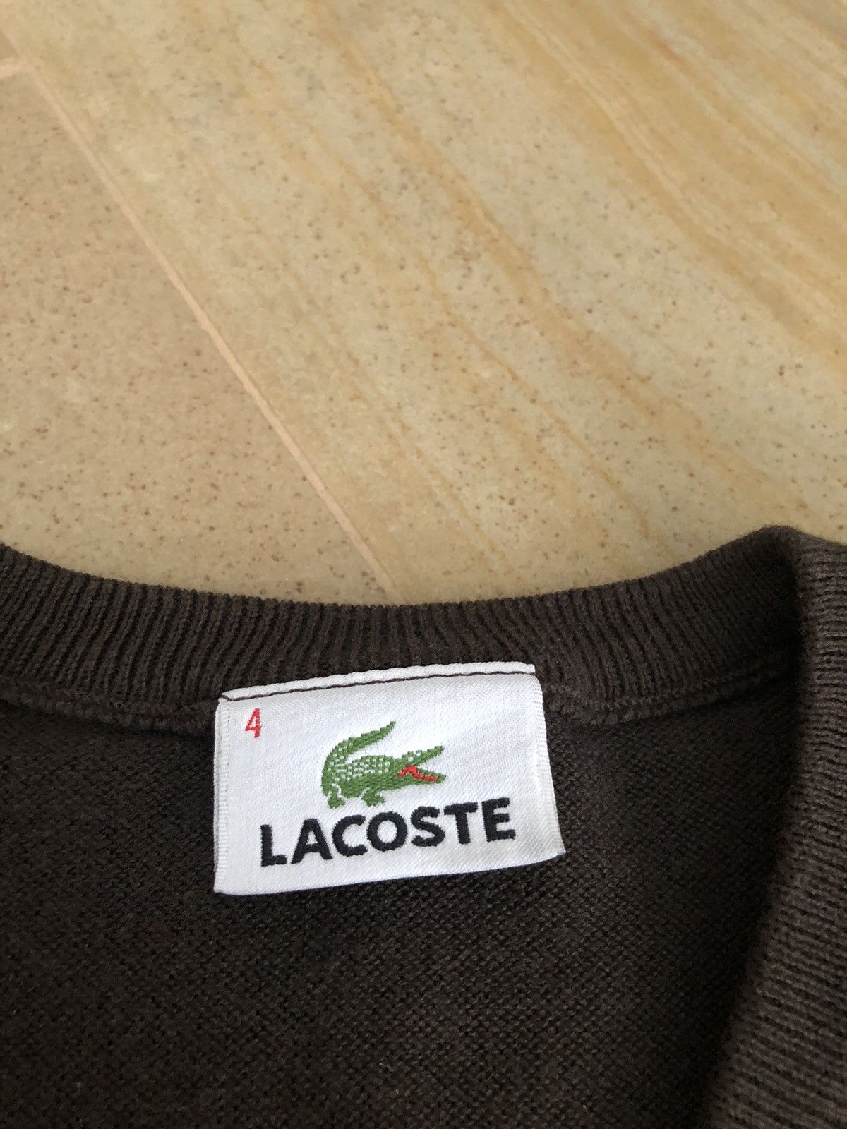 Lacoste × Vintage VINTAGE LACOSTE BROWN VEST Size US M / EU 48-50 / 2 - 3 Thumbnail