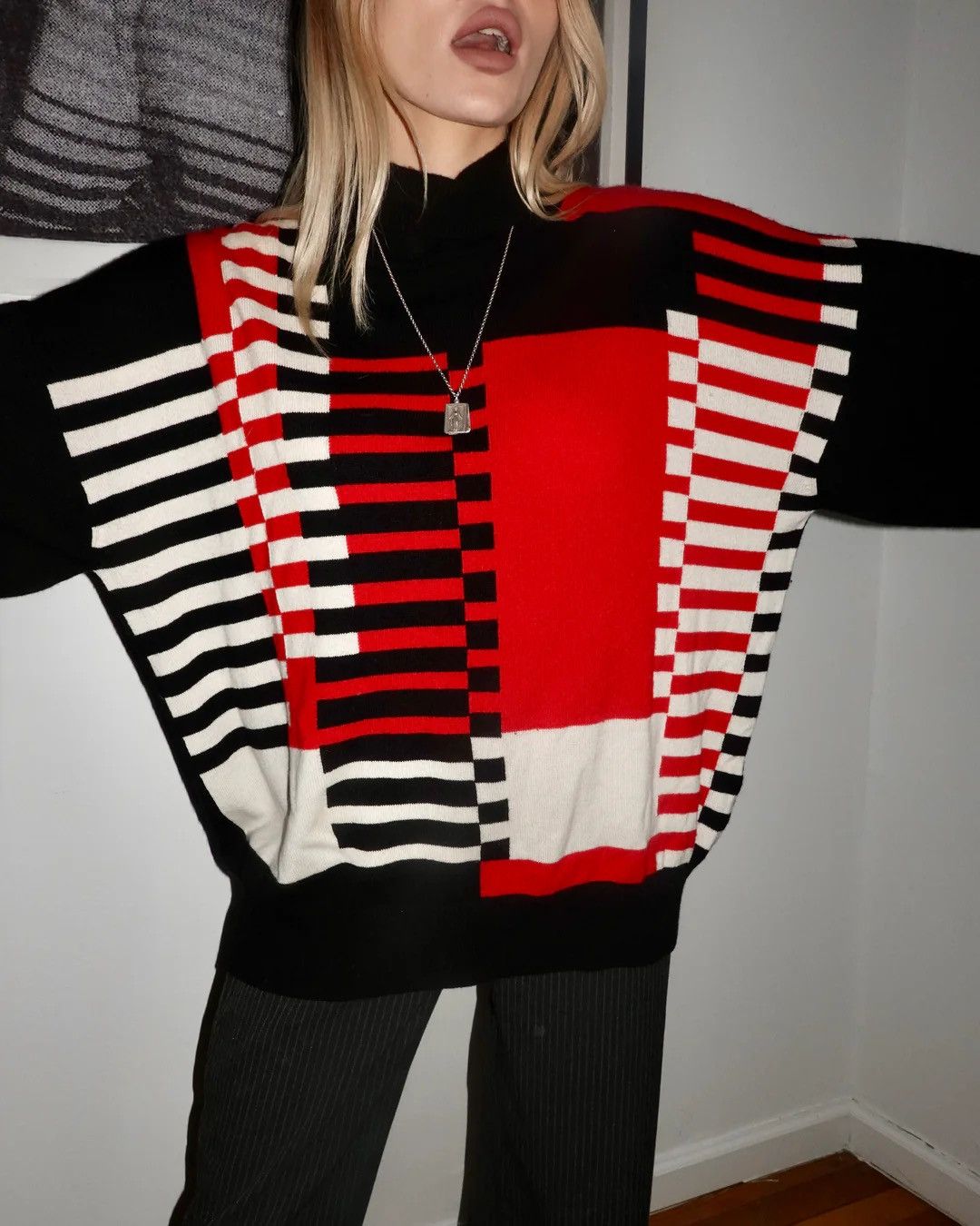 Enfants Riches Deprimes 🚭GRAIL🚭 ERD LORO PIANA 1/10 2018 RUNWAY “BAUHAUS” SWEATER Size US L / EU 52-54 / 3 - 5 Thumbnail