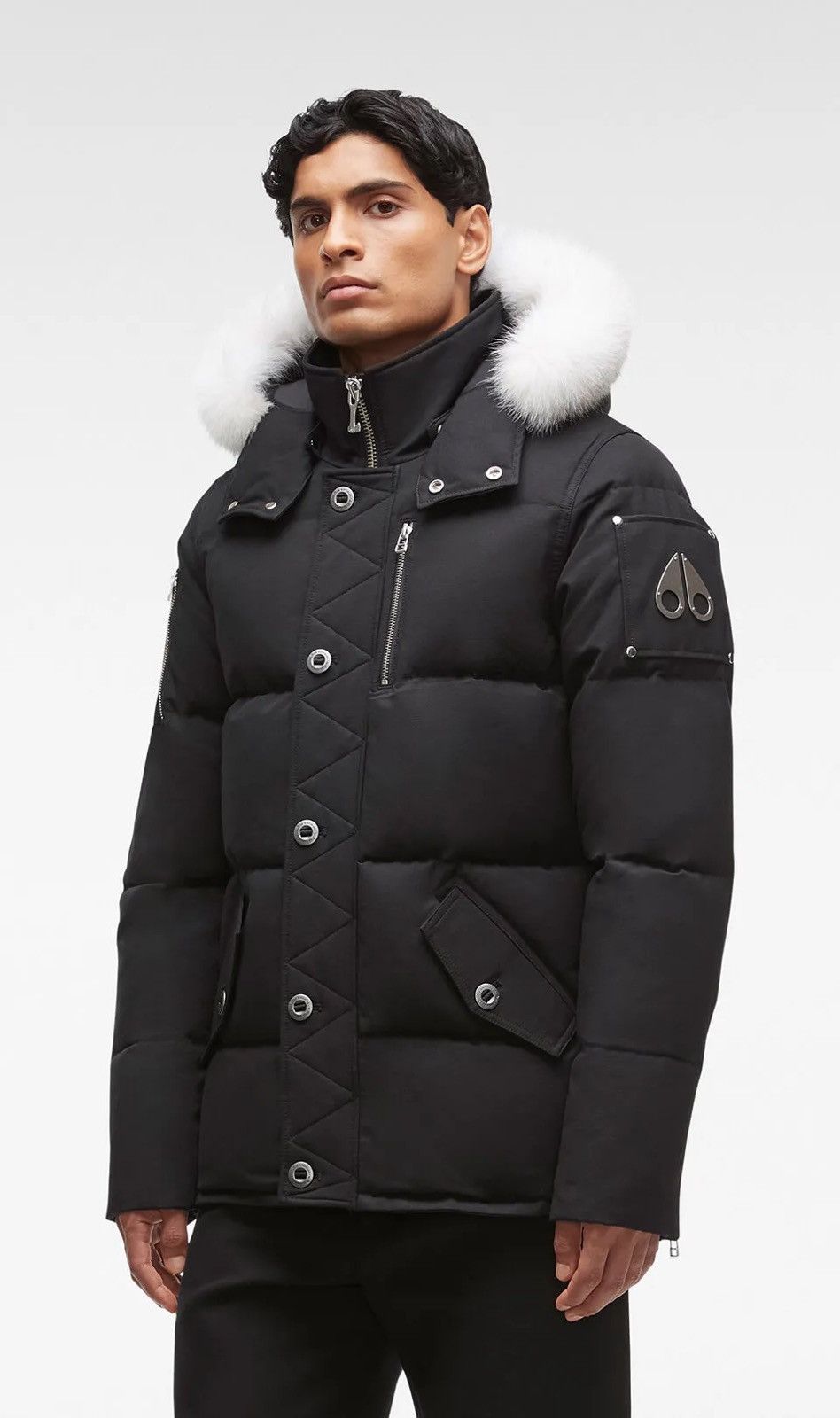 image of Moose Knuckles 3Q Fur Jacket Mk2228M3Q-290 in Black, Men's (Size XS)