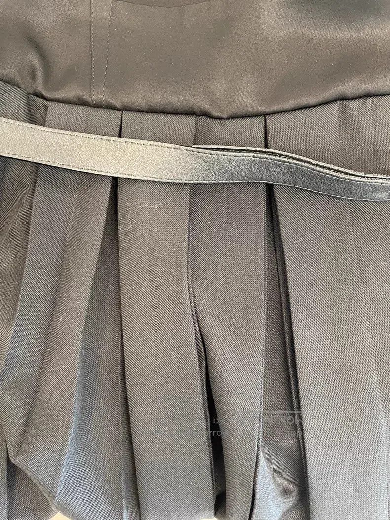 Loewe Loewe Black Gray Polyester Wool Half Skirt Size 42" / US 20 - 5 Thumbnail