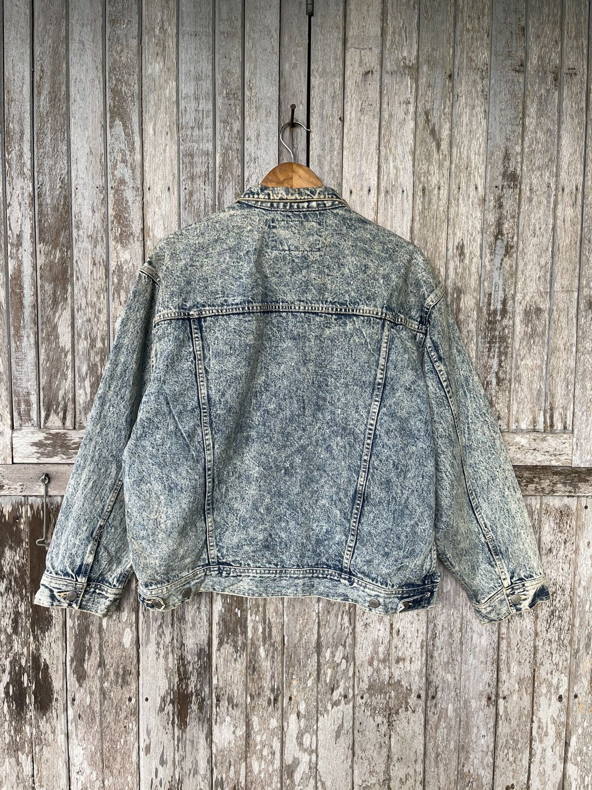 Designer Bell Scott Acid Wash Denim Jacket - Vintage 80s/90s Size US L / EU 52-54 / 3 - 8 Thumbnail