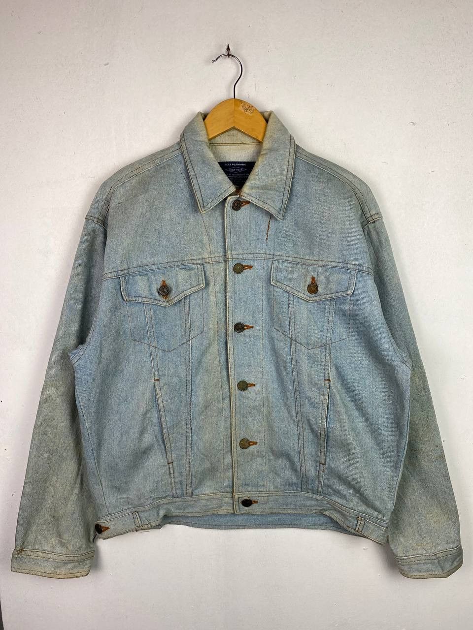 Japanese Brand vintage japanese brands denim jacket nice design Size US M / EU 48-50 / 2 - 1 Thumbnail