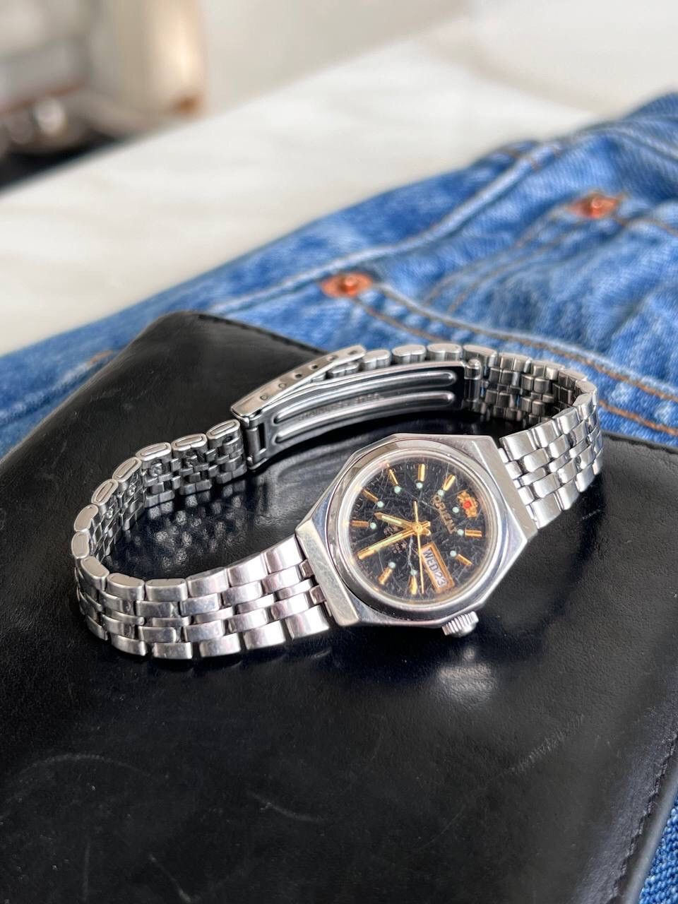 Japanese Brand × Orient × Vintage Vintage Orient Watch Automatic Japan Made 1980’s Calendar Size ONE SIZE - 16 Thumbnail