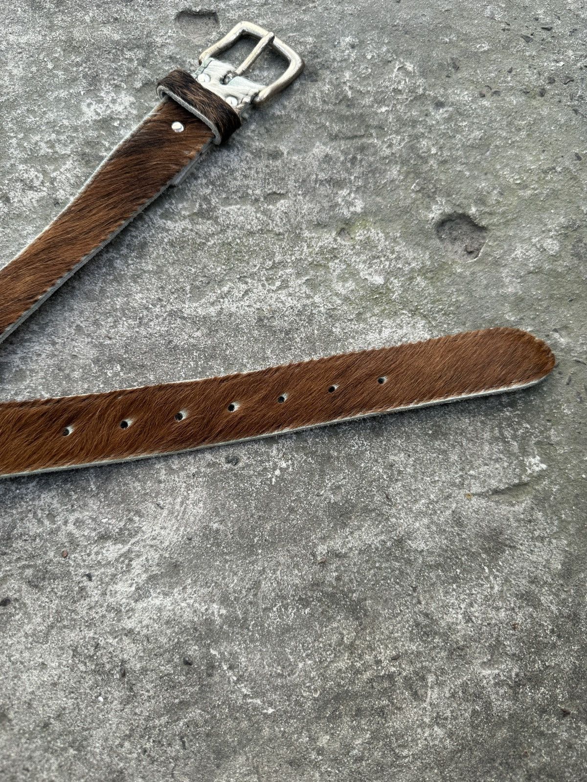 Cowboy Equipment Y2K Vintage Fur Cowboy Leather Belts Streetwear Avant Garden Size ONE SIZE - 3 Thumbnail