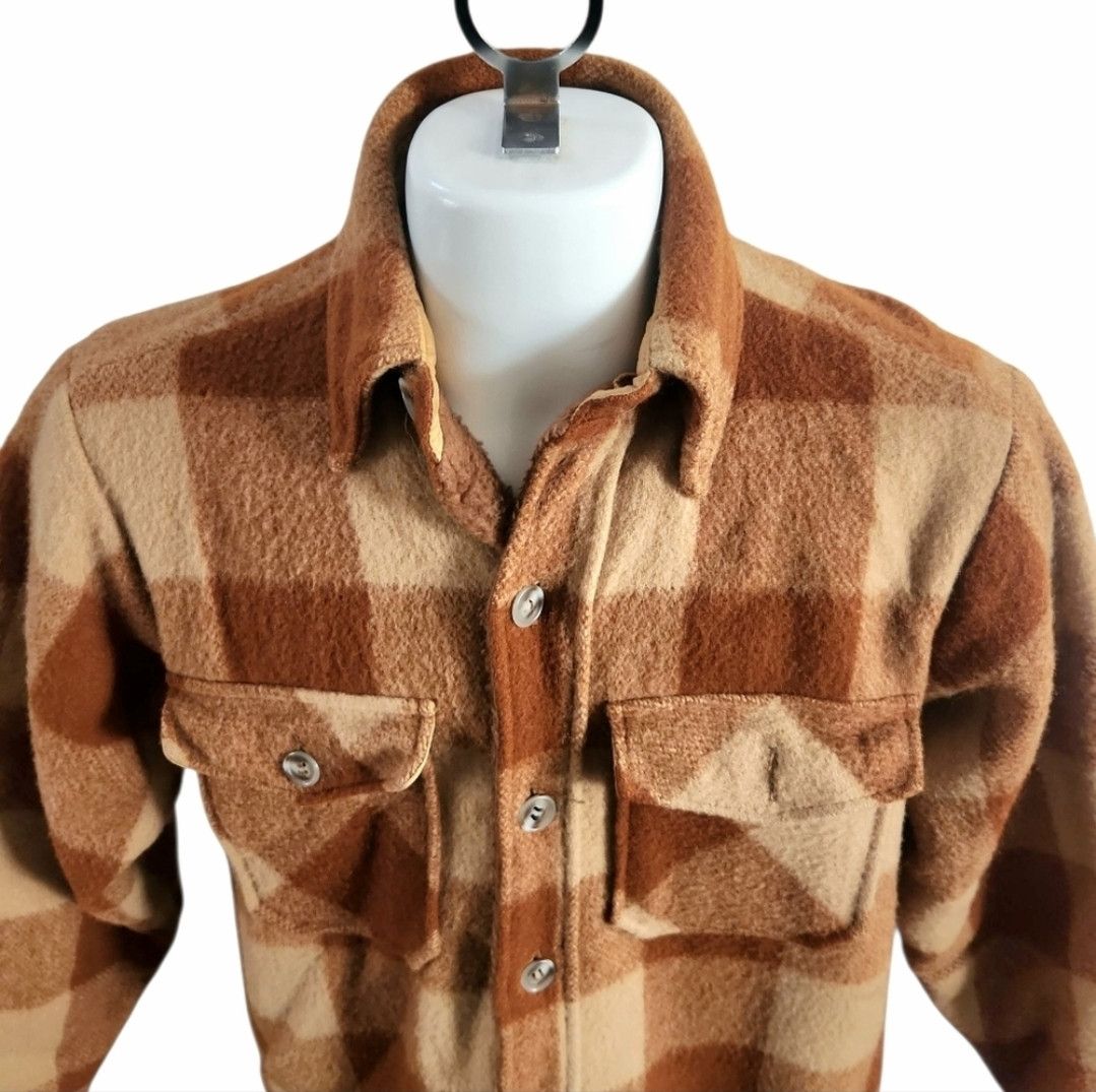 Woolrich Woolen Mills Woolrich True Vintage Medium Brown Wool Blend Buffalo Plaid Size US M / EU 48-50 / 2 - 2 Thumbnail