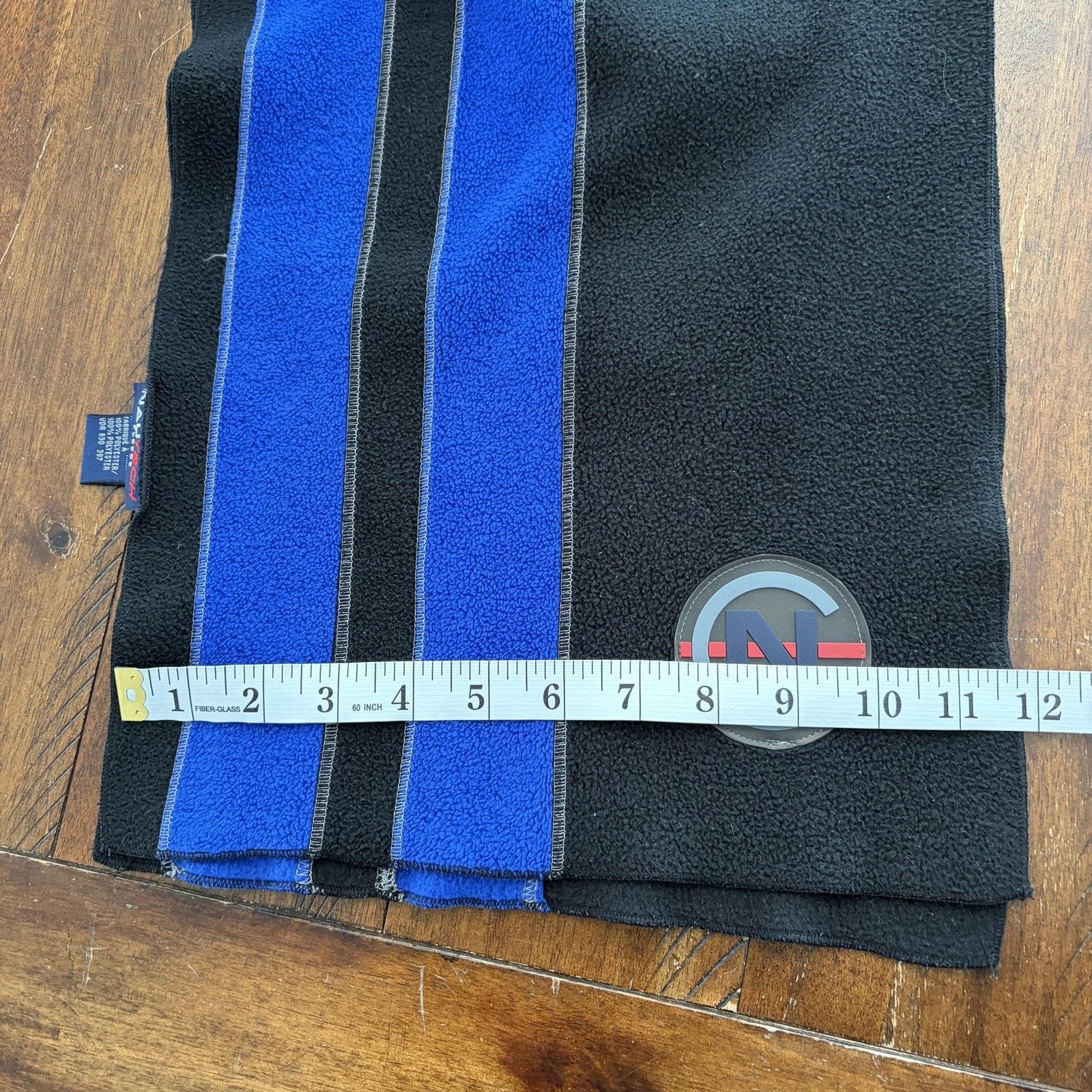 Nautica Nautech Fleece Scarf Mens Stripe Logo Winter Cold Weather Size ONE SIZE - 6 Thumbnail