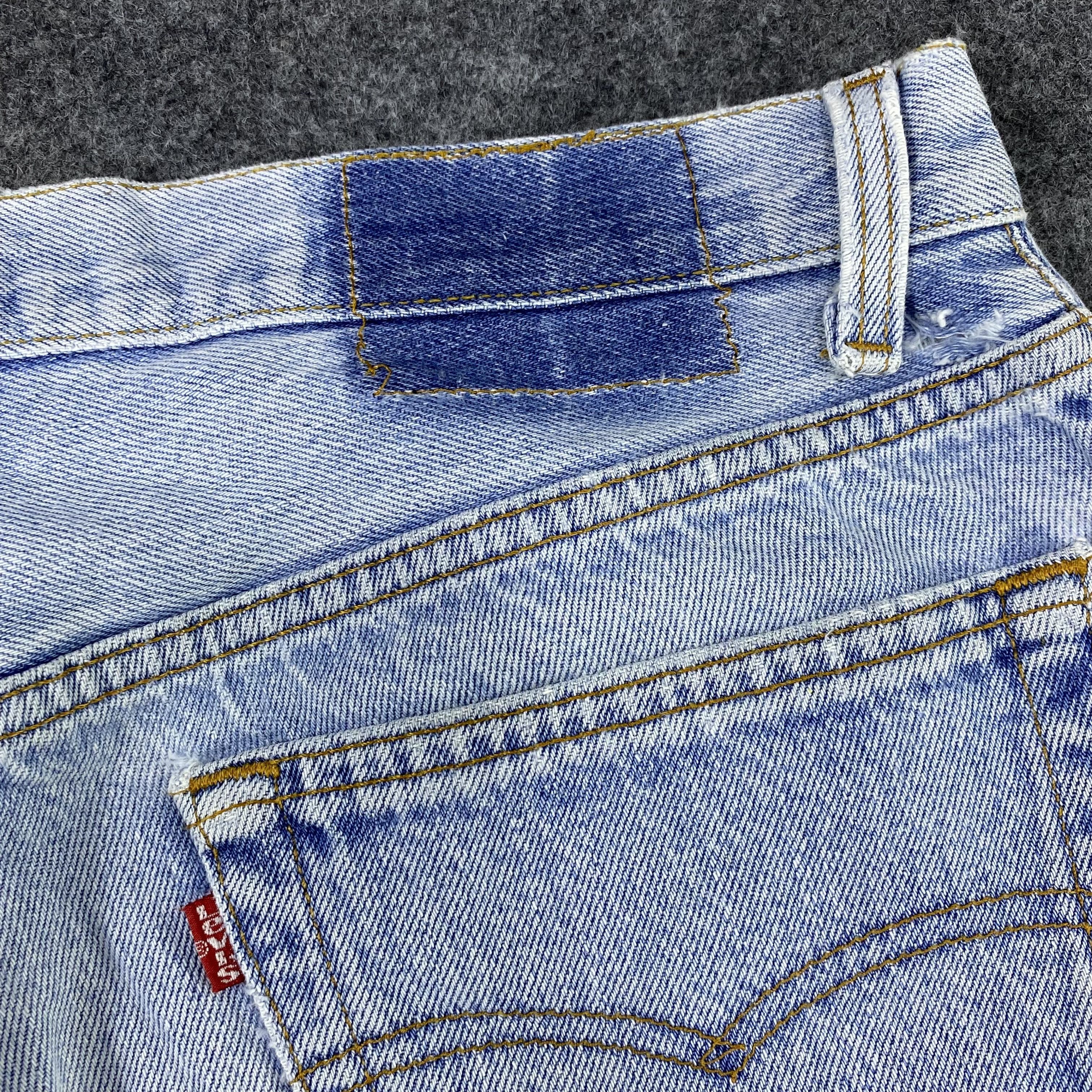 Jean × Levi's × Vintage Vintage Levi's 501 Patchwork Blue Wash Jeans-J1163 Size US 32 / EU 48 - 12 Thumbnail