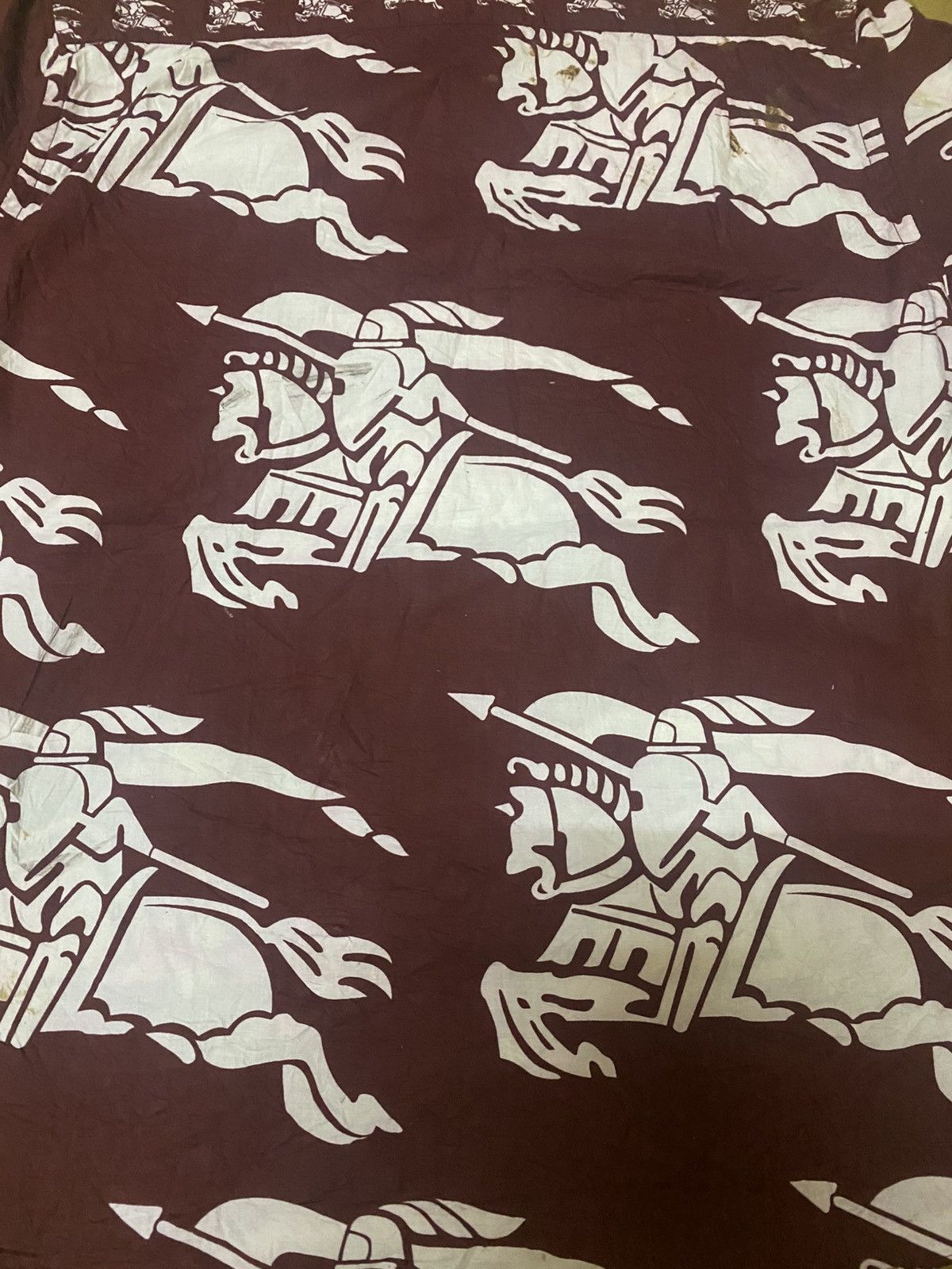 Burberry Burberry Horse Knight Fullrint Big Logo Button Up Shirt Size US M / EU 48-50 / 2 - 5 Thumbnail